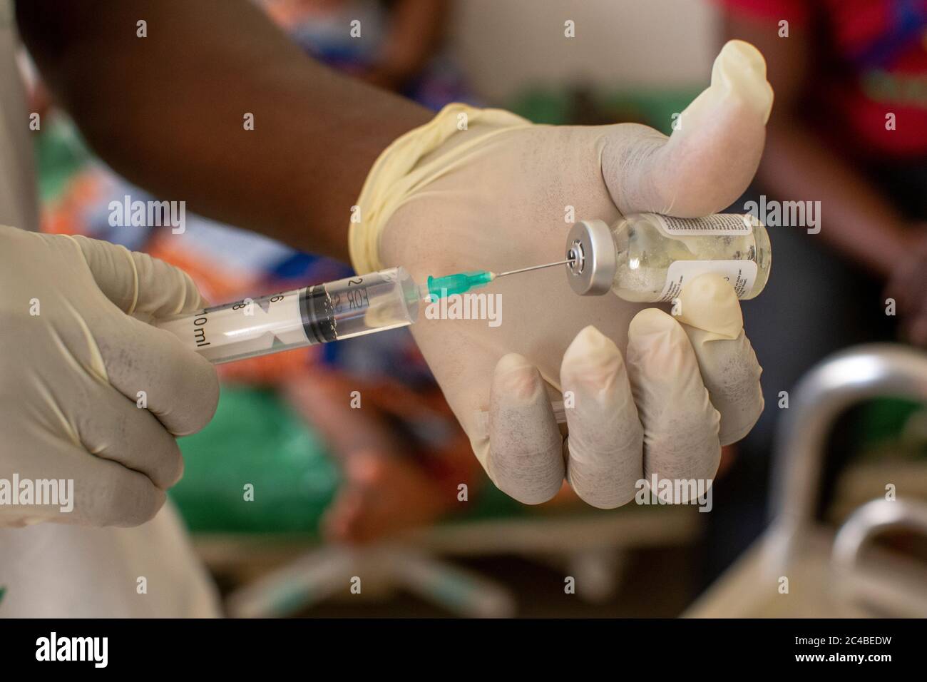 Centro sanitario gestito da una ong cattolica a dapaong, togo Foto Stock