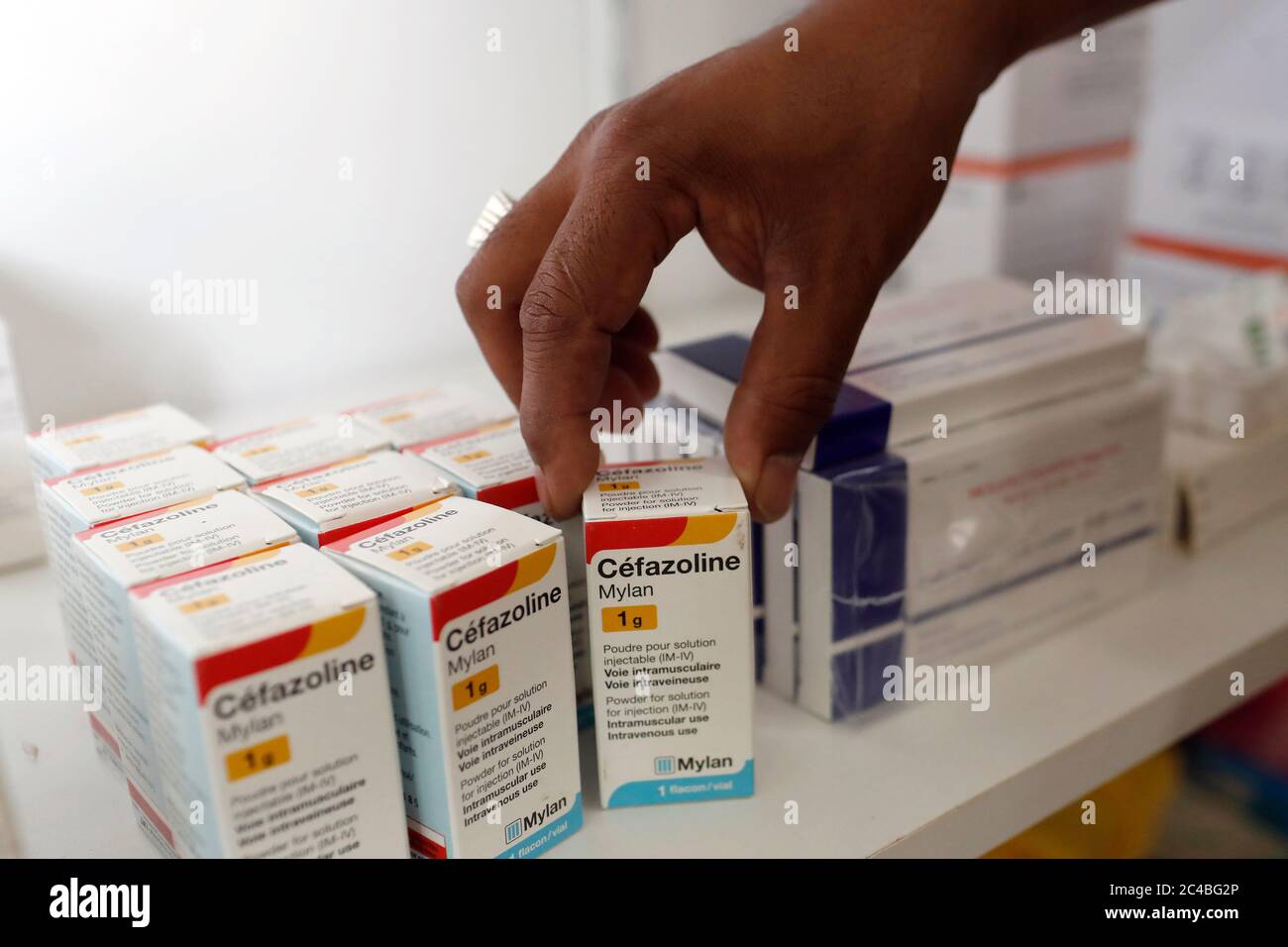 Francese ong chaine de l'espoir Foto Stock