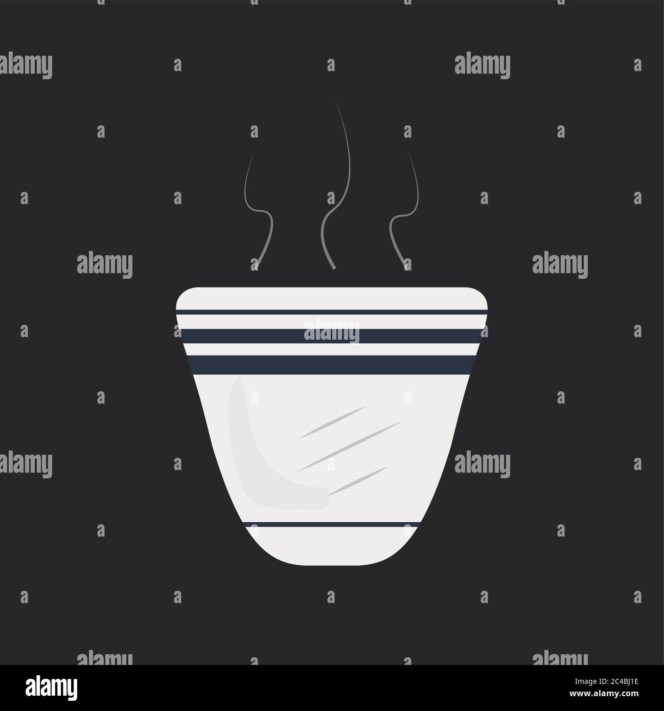 Tazza di caffè araba con disegni Illustrazione Vettoriale