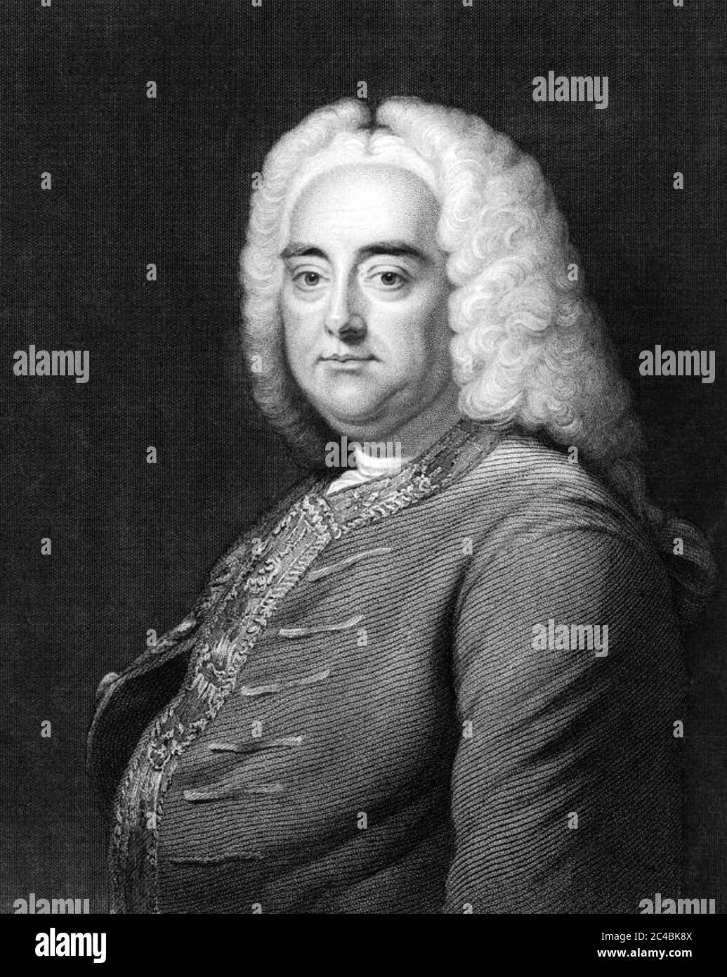 GEORGE FRIDERIC HANDEL (1685-1759) compositore barocco anglo-tedesco, circa 1726 Foto Stock