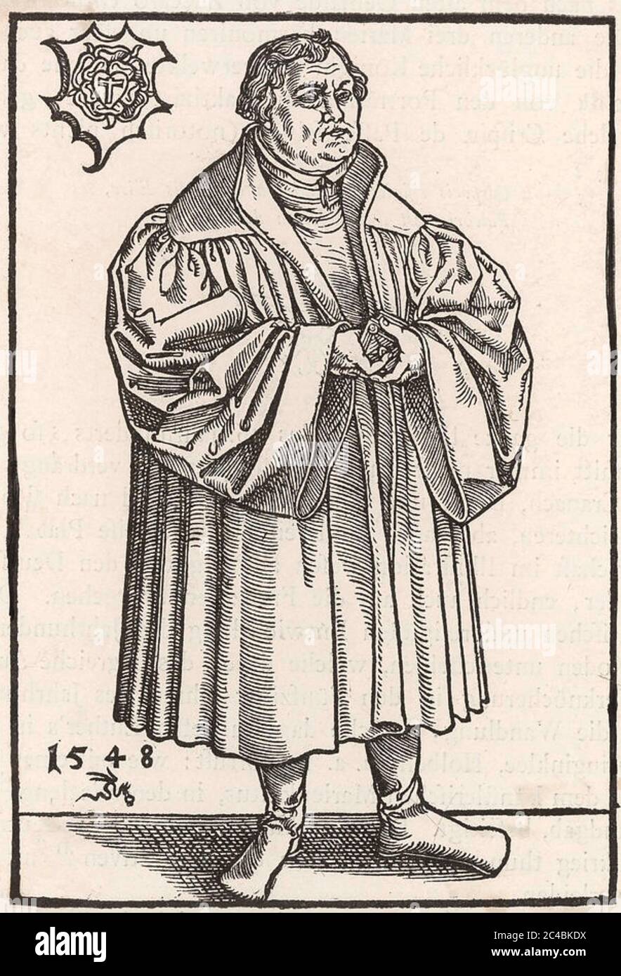 MARTIN LUTERO (1483-1546) leader protestante tedesco Foto Stock
