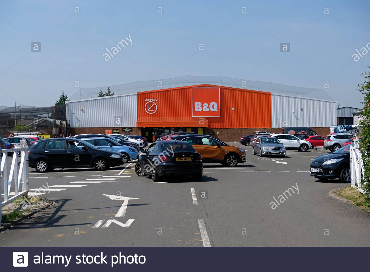 B&Q negozio di miglioramento della casa in un'azienda industriale Foto Stock