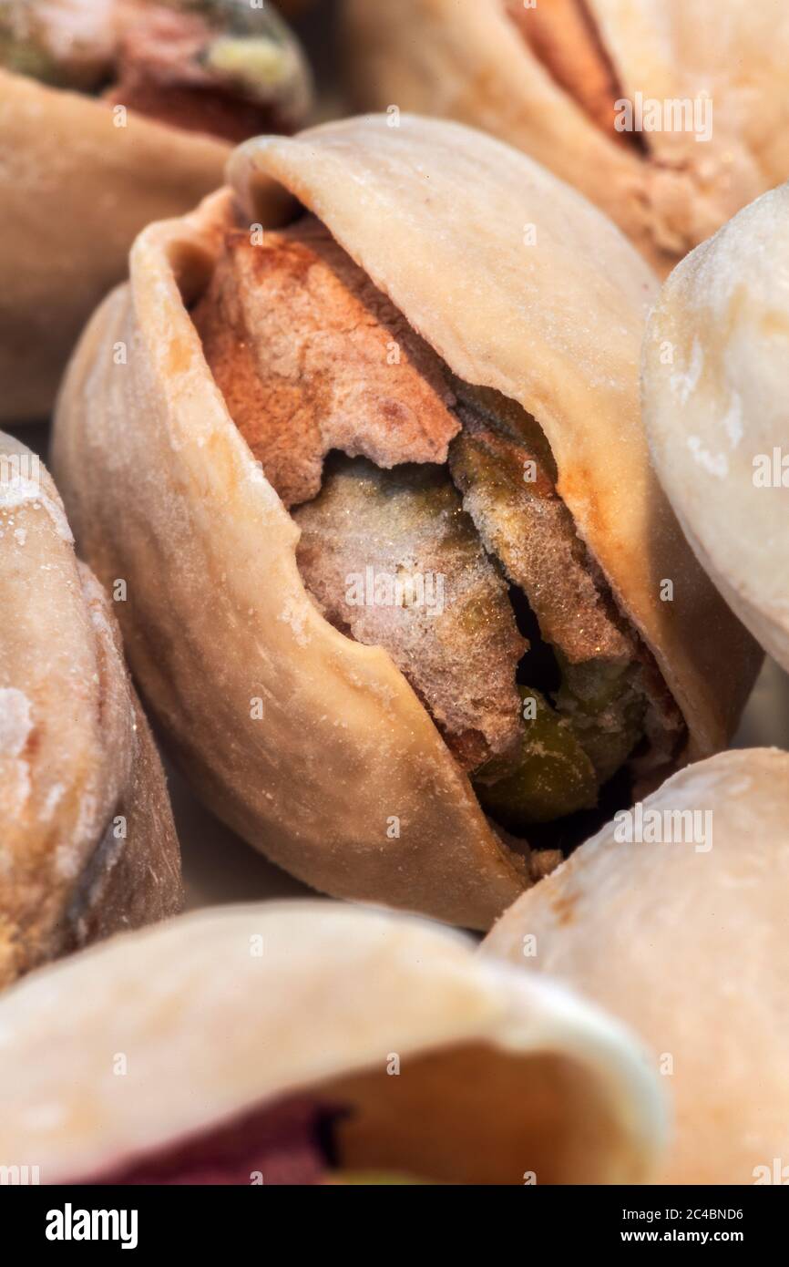 Primo piano del dado a pistacchio Foto Stock