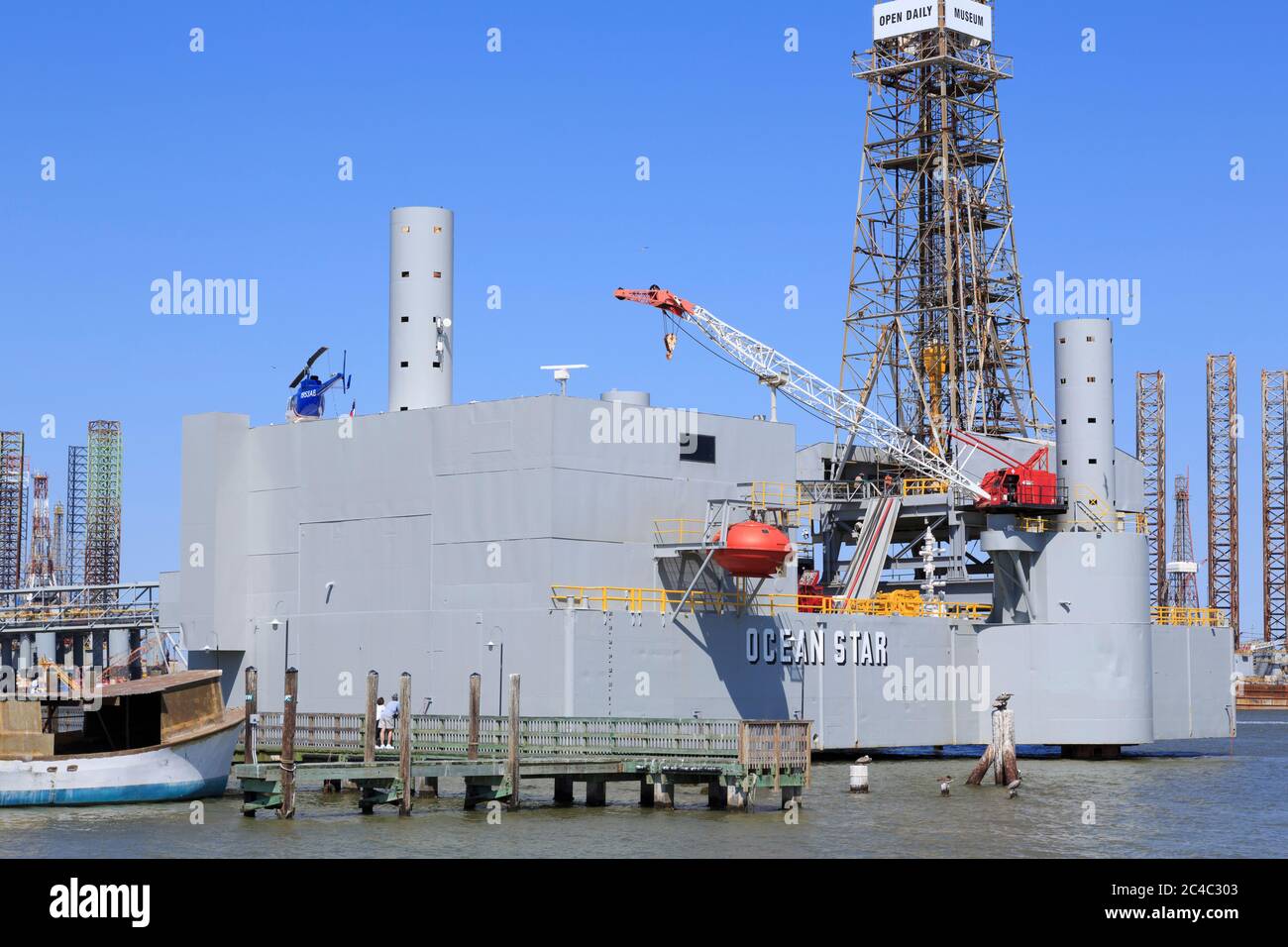 Ocean Star Energy Museum, Galveston, Texas, USA Foto Stock