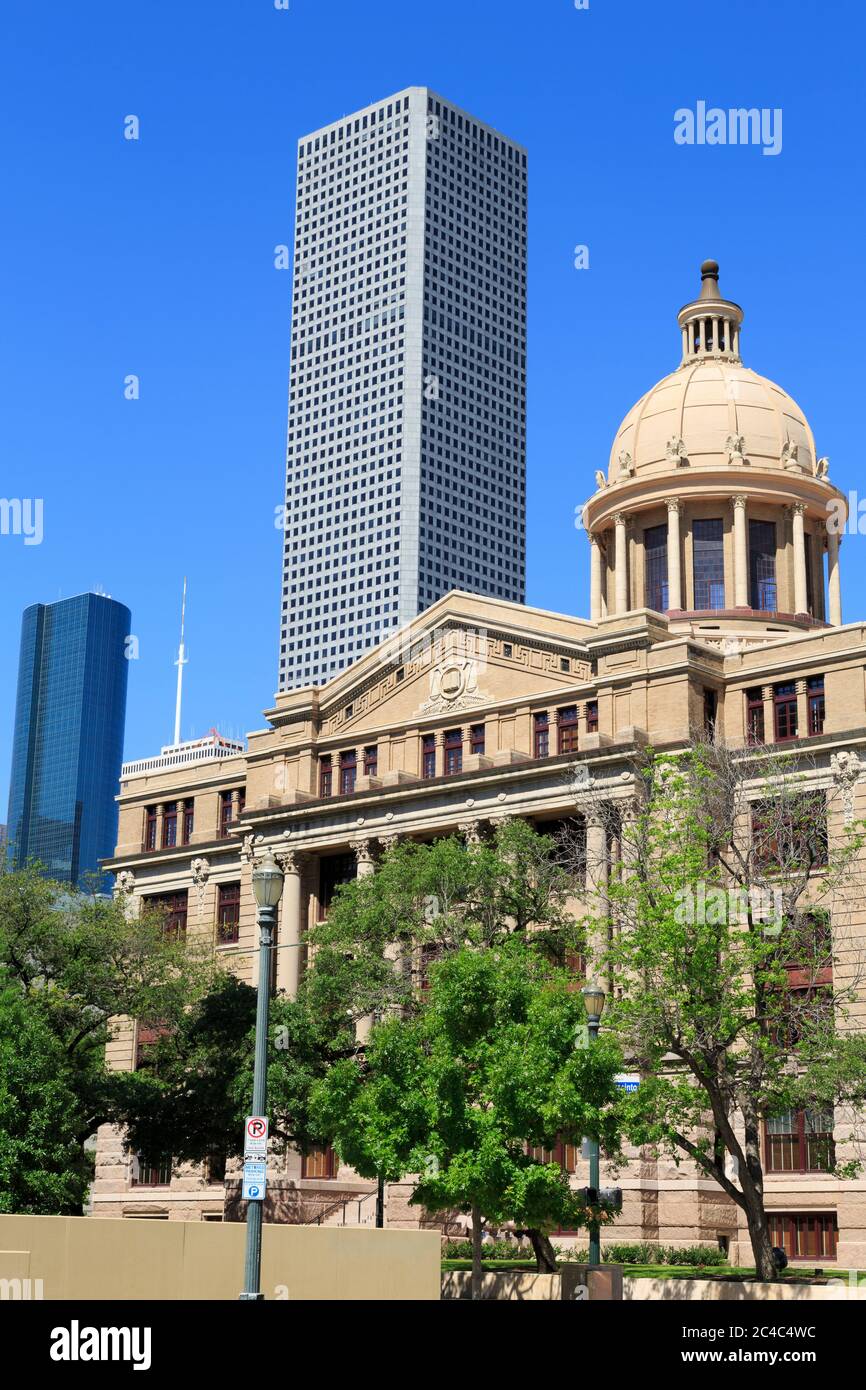 1910 Harris County Courthouse,Houston, Texas, Stati Uniti d'America Foto Stock