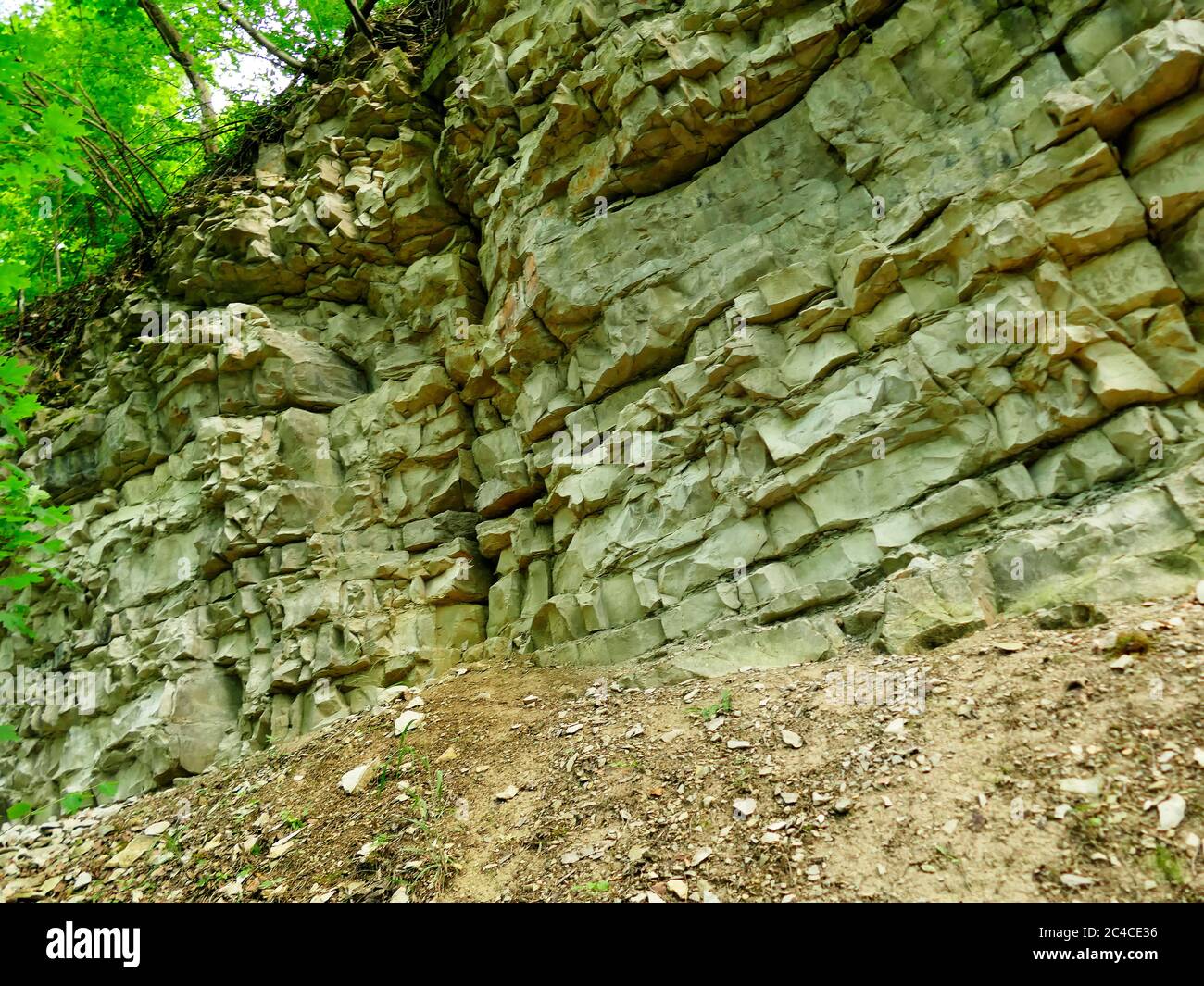 Giura turni di calcare del Giura Svevo in Germania Foto Stock