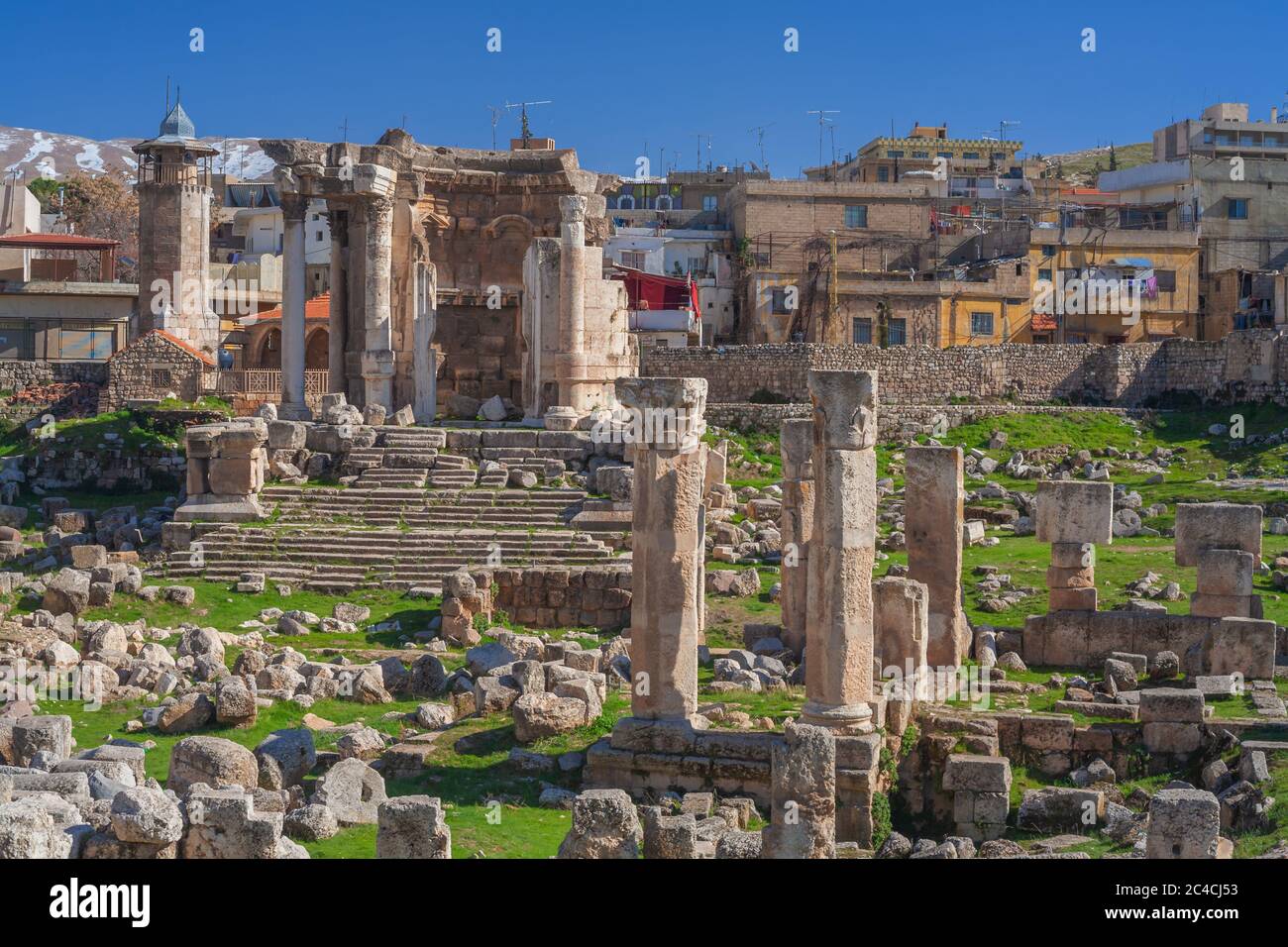 Tempio di Venere, Baalbek, Bekaa Valley, Libano Foto Stock