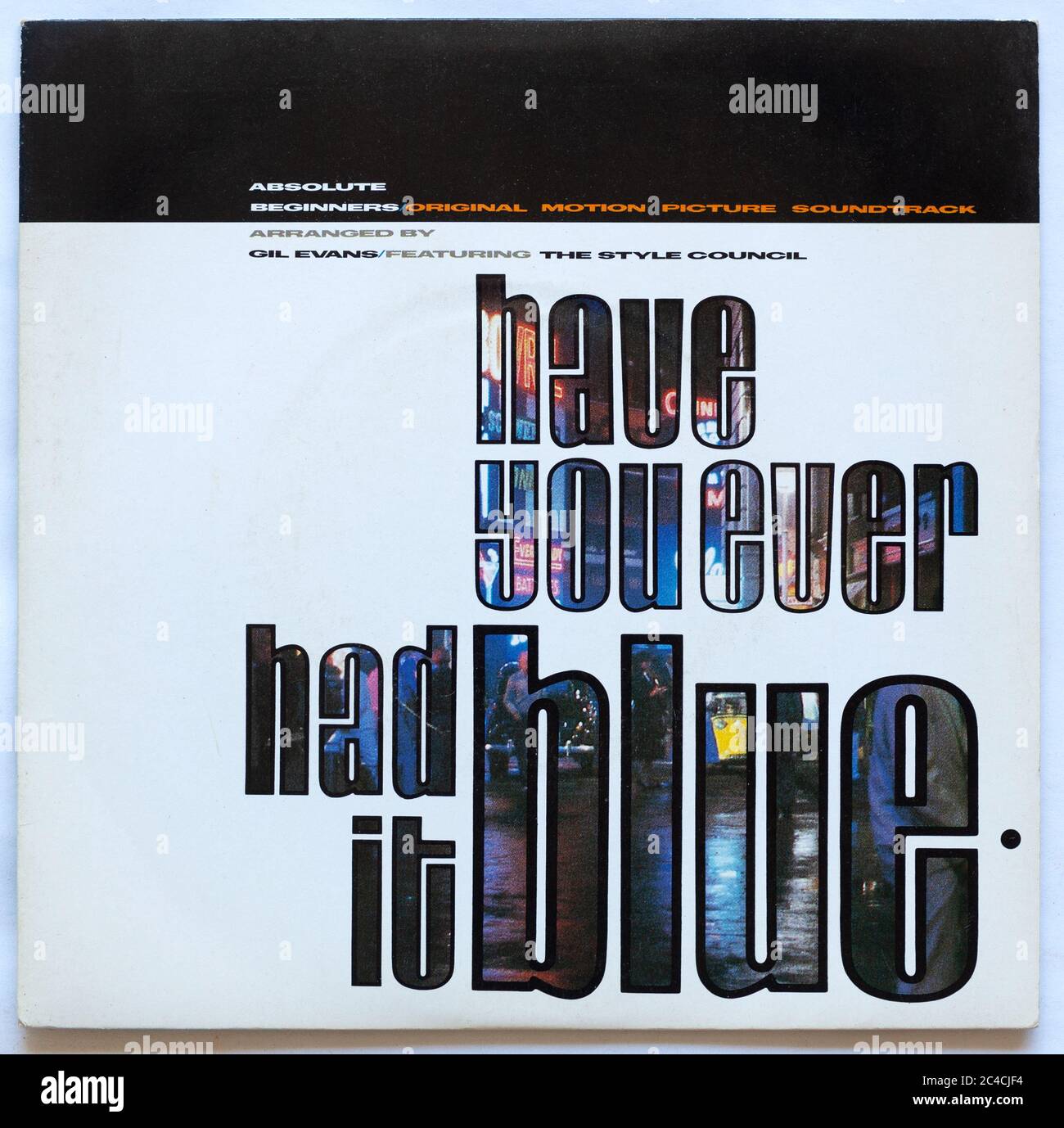 La copertina di Had You Had IT Blue, 1986 singolo da The Style Council on Polydor - solo per uso editoriale Foto Stock