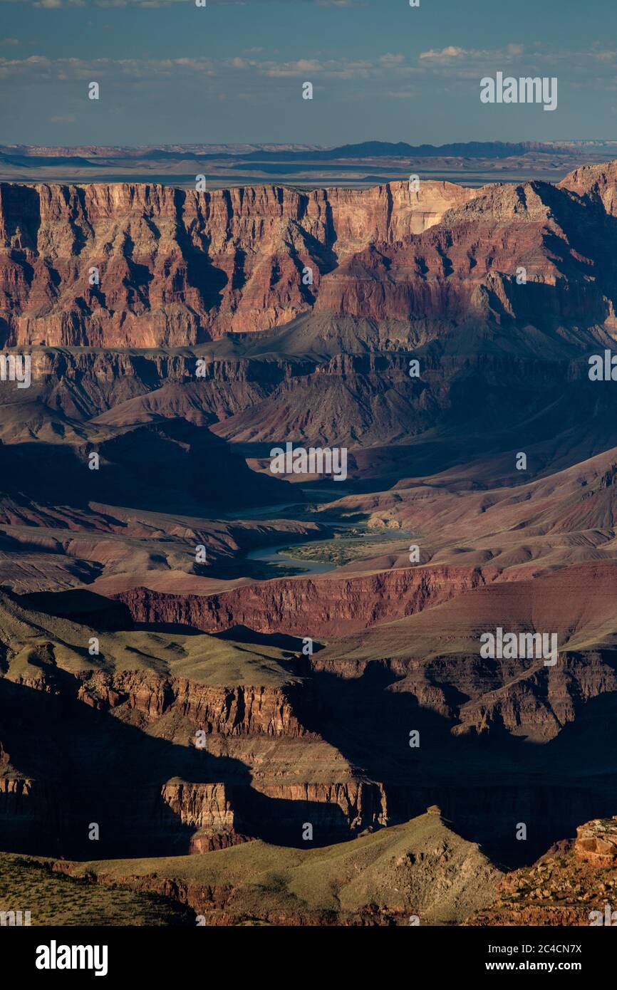 Il Grand Canyon, una delle sette meraviglie naturali del mondo. Foto Stock