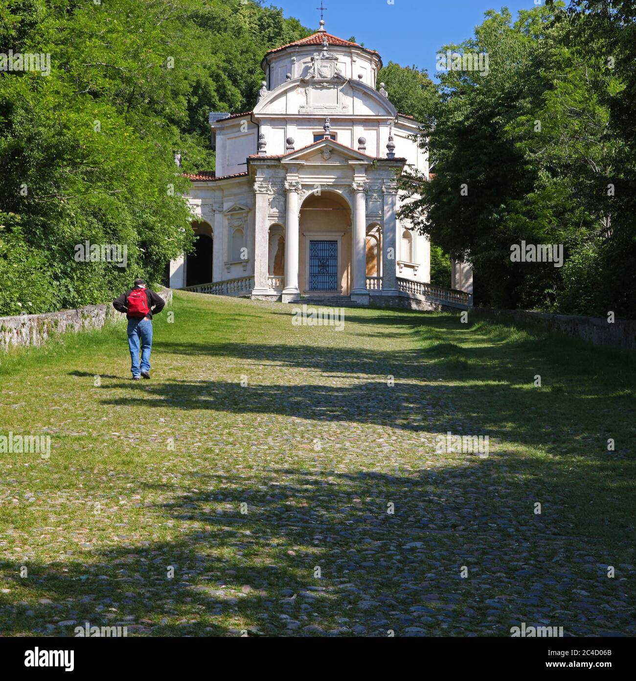 Salita del Sacro Monte di Varese. Il Sacro Monte di Varese è uno dei nove siti del regi italiano Foto Stock