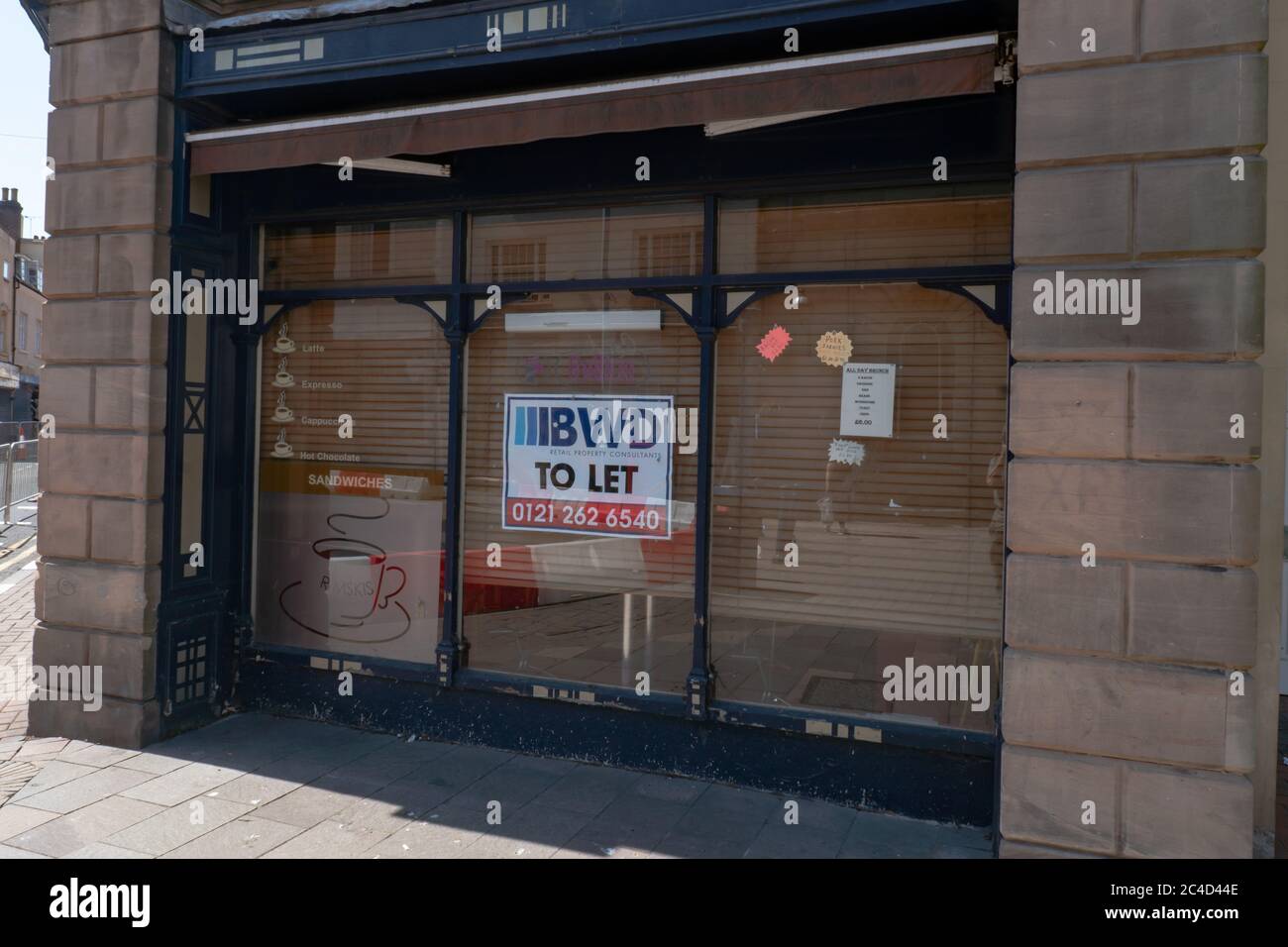 Chiuso l'attività a Stourbridge durante il Covid-19 Pandemic. 23 giugno 2020. West Midlands. REGNO UNITO Foto Stock