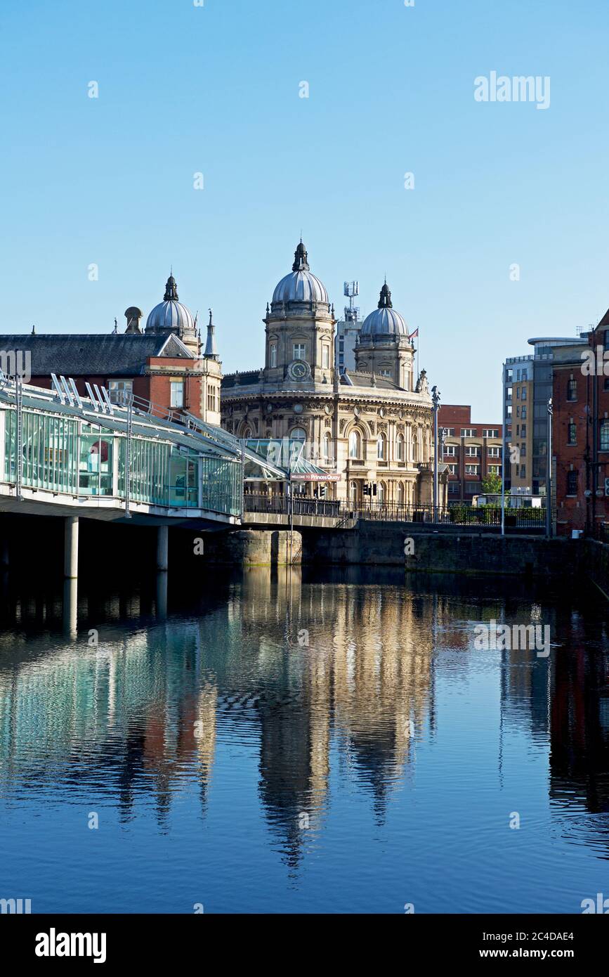 Centro commerciale Princes Quay e Museo Marittimo, Hull, Humberside, East Yorkshire, Inghilterra Regno Unito Foto Stock