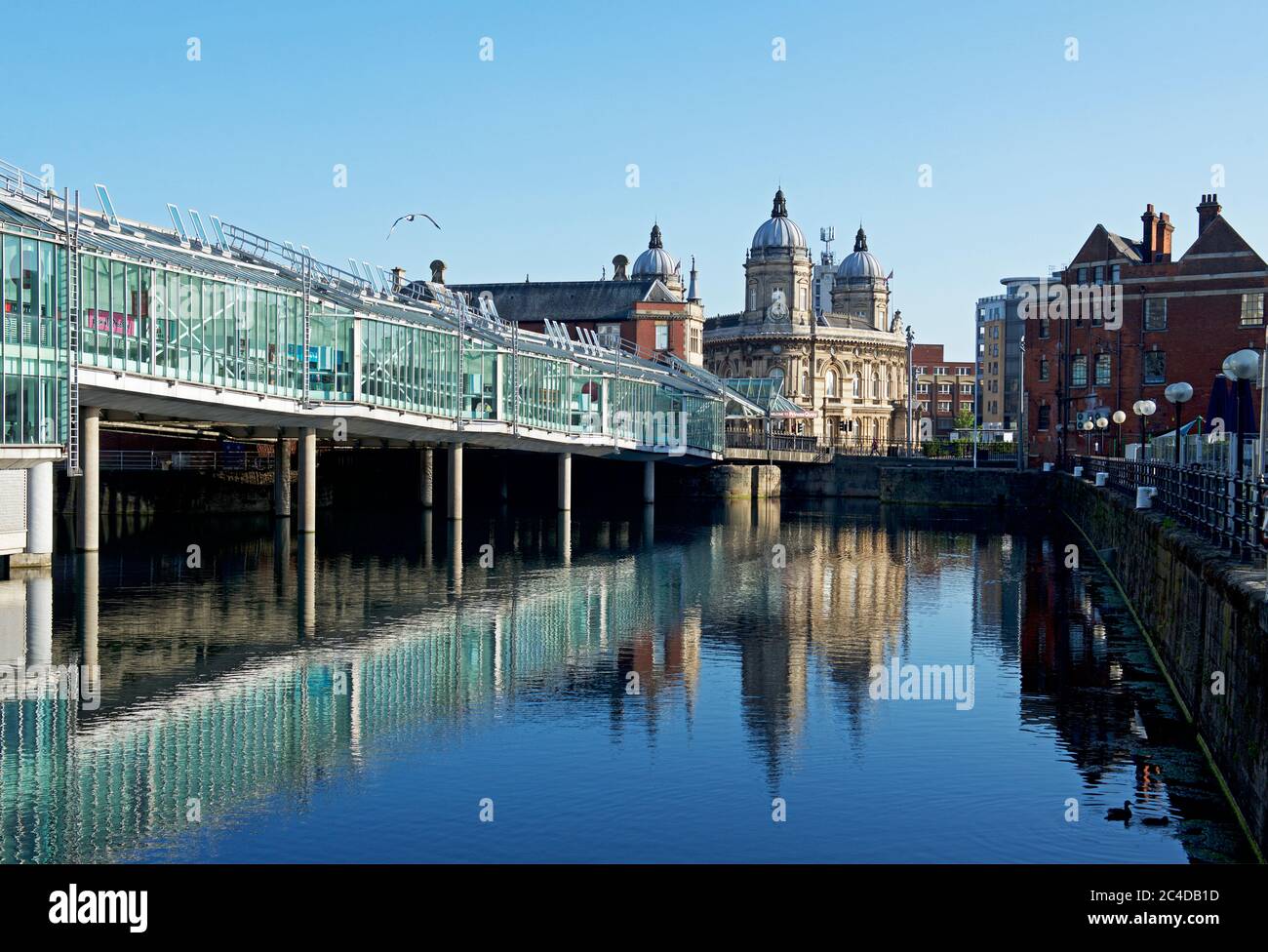 Centro commerciale Princes Quay e Museo Marittimo, Hull, Humberside, East Yorkshire, Inghilterra Regno Unito Foto Stock