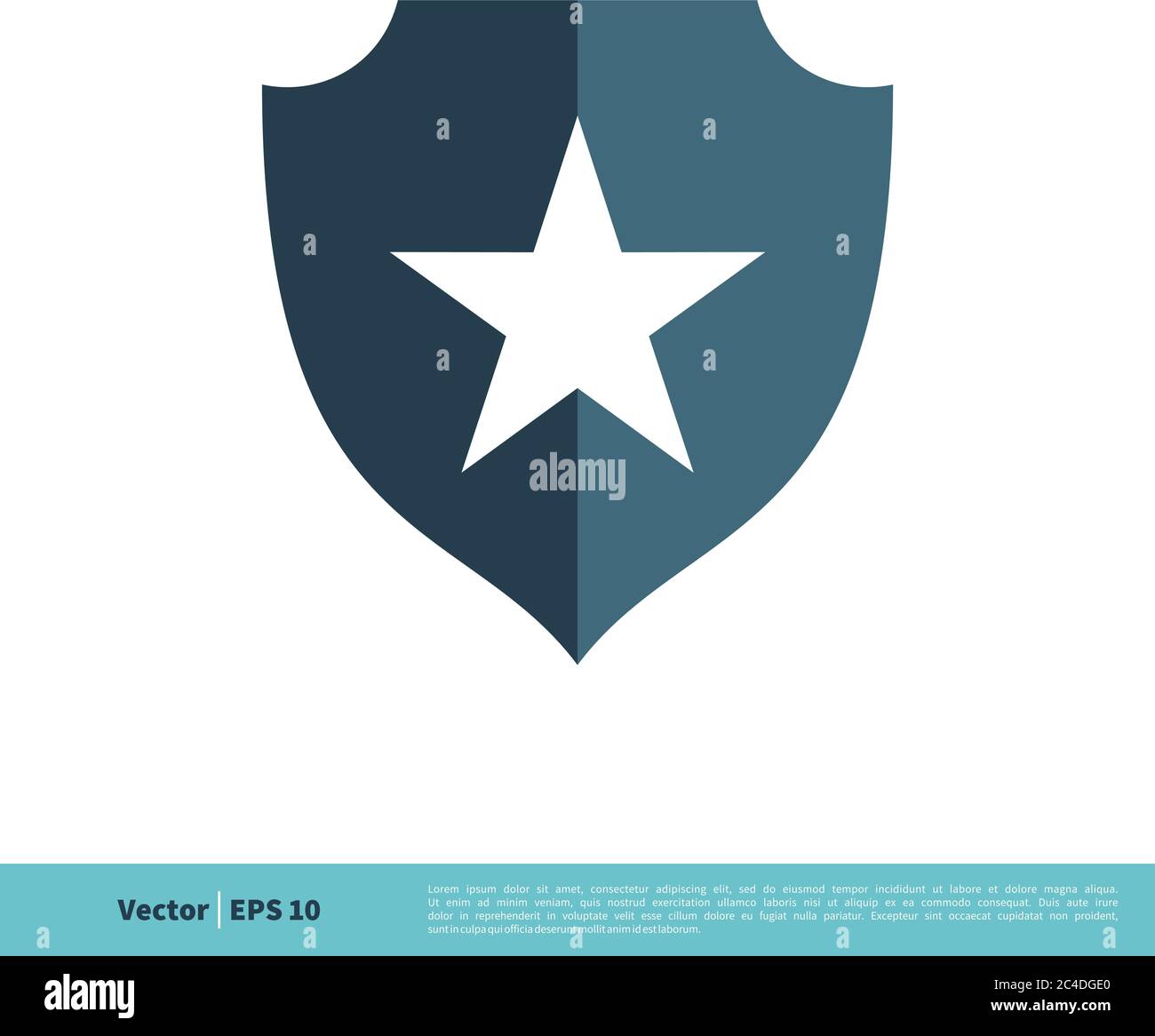 Icona Shield Defence Shield Logo vettoriale modello illustrazione disegno. EPS vettoriale 10. Illustrazione Vettoriale