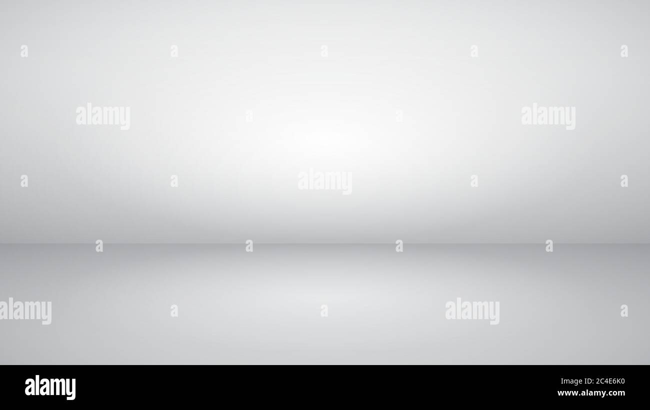Bianco vuoto sfondo studio con illuminazione soffusa Illustrazione Vettoriale