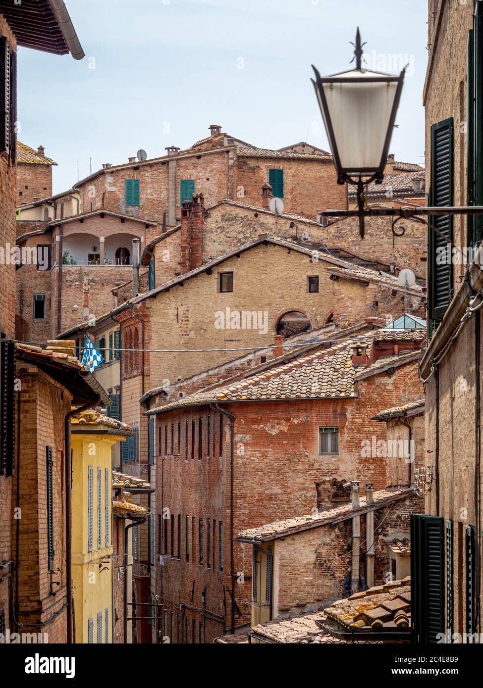 Architettura tradizionale senese. Siena. Italia. Foto Stock