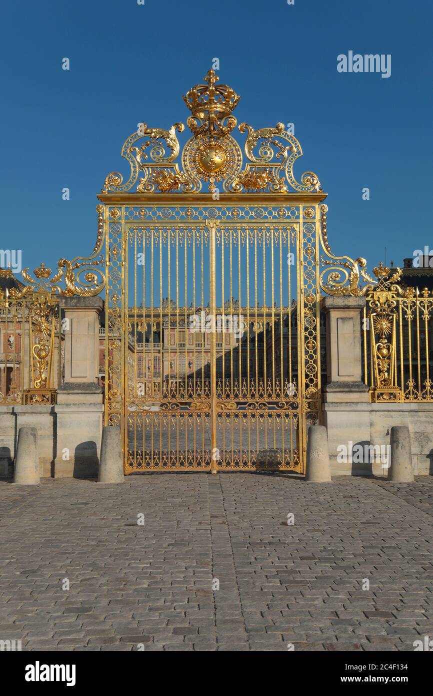 RIAPERTURA DELLA REGGIA DI VERSAILLES DOPO IL BLOCCO Foto Stock