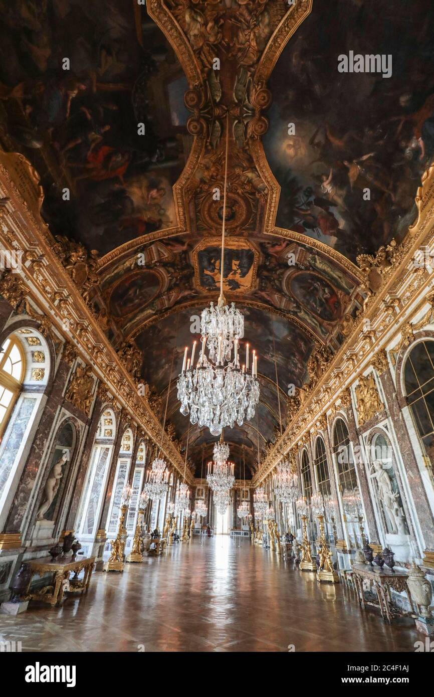 RIAPERTURA DELLA REGGIA DI VERSAILLES DOPO IL BLOCCO Foto Stock