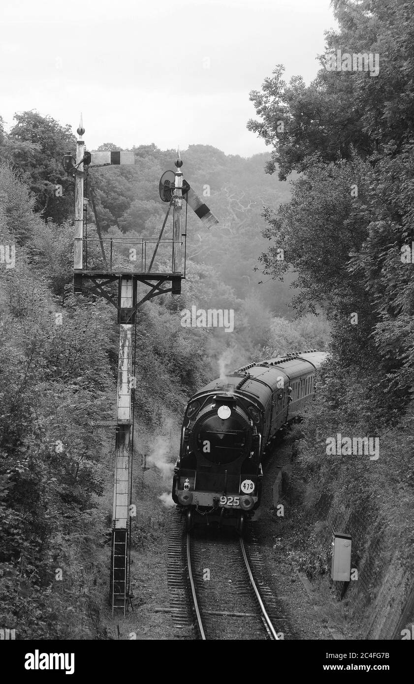 'Cheltenham' in arrivo alla stazione di Arley. Foto Stock