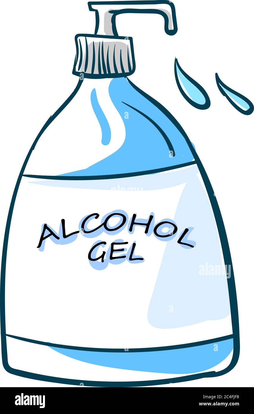 Bottiglia di alcol, illustrazione, vettore su sfondo bianco Illustrazione Vettoriale