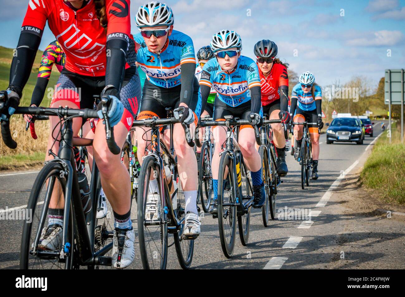 Corse ciclistiche, Scozia Foto Stock