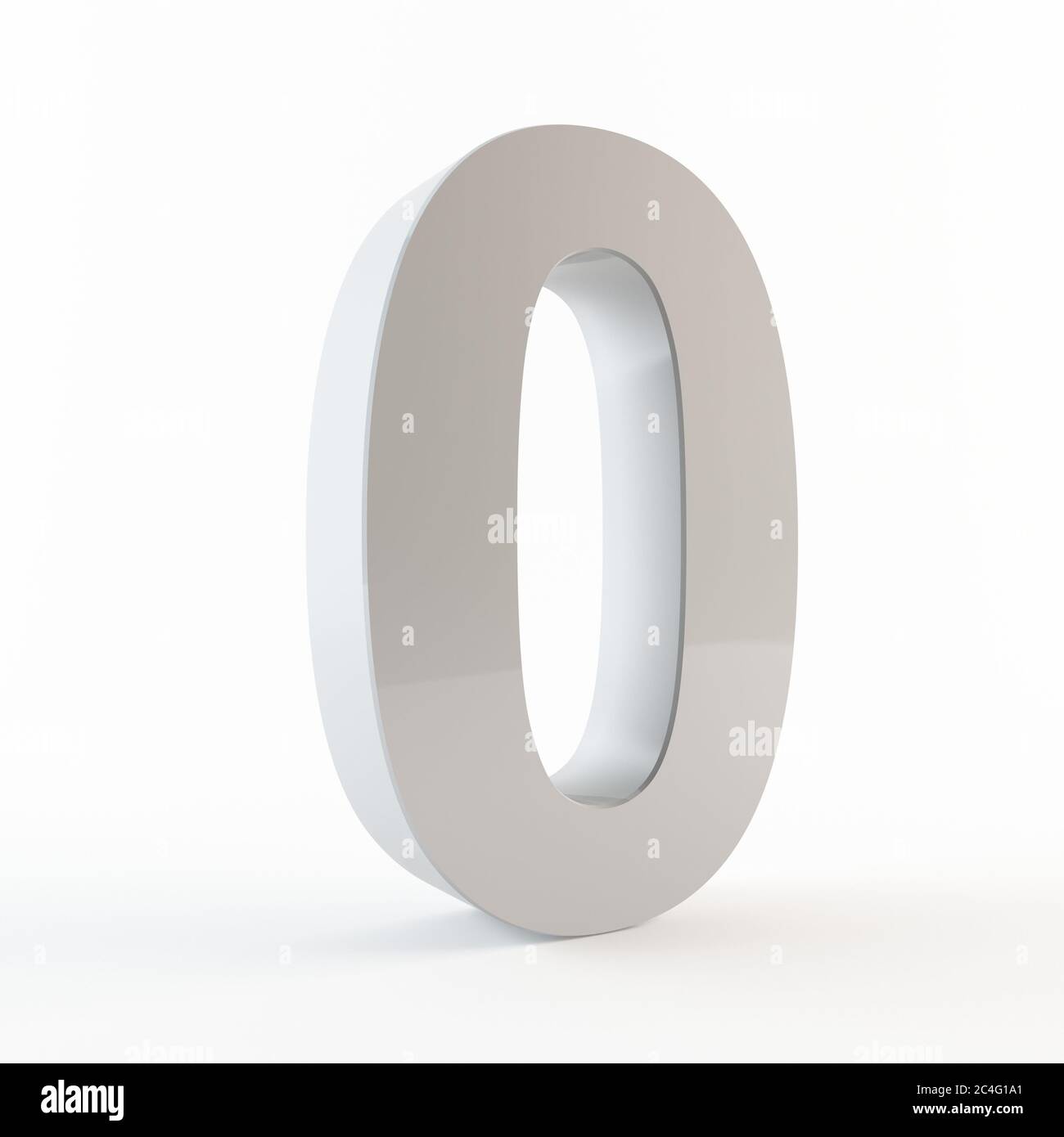 Numero 3D 0 Foto Stock