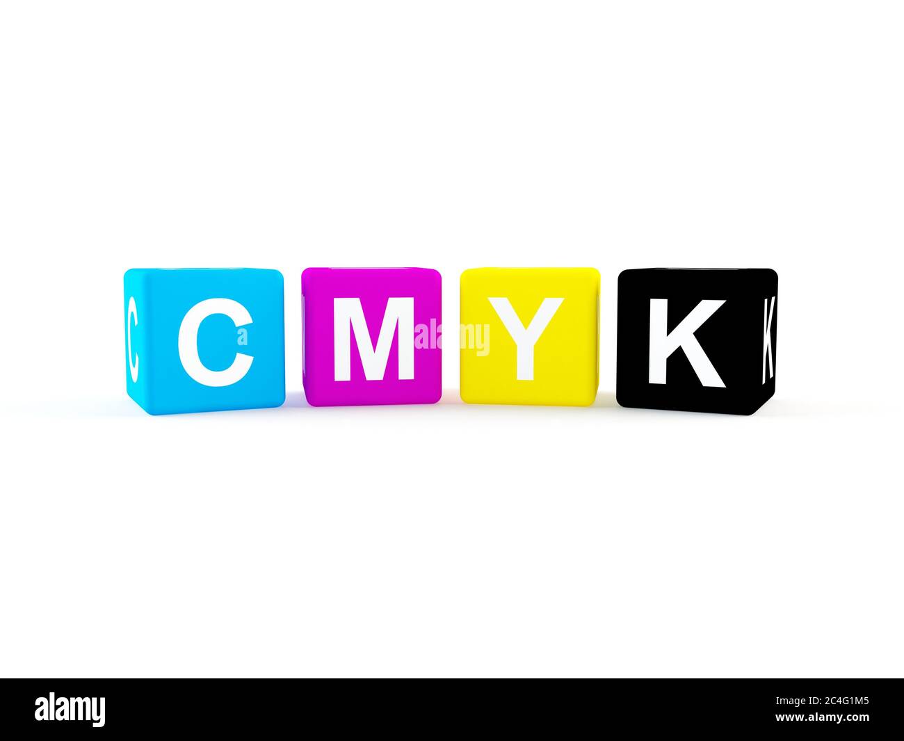 Icona Web CMYK Foto Stock