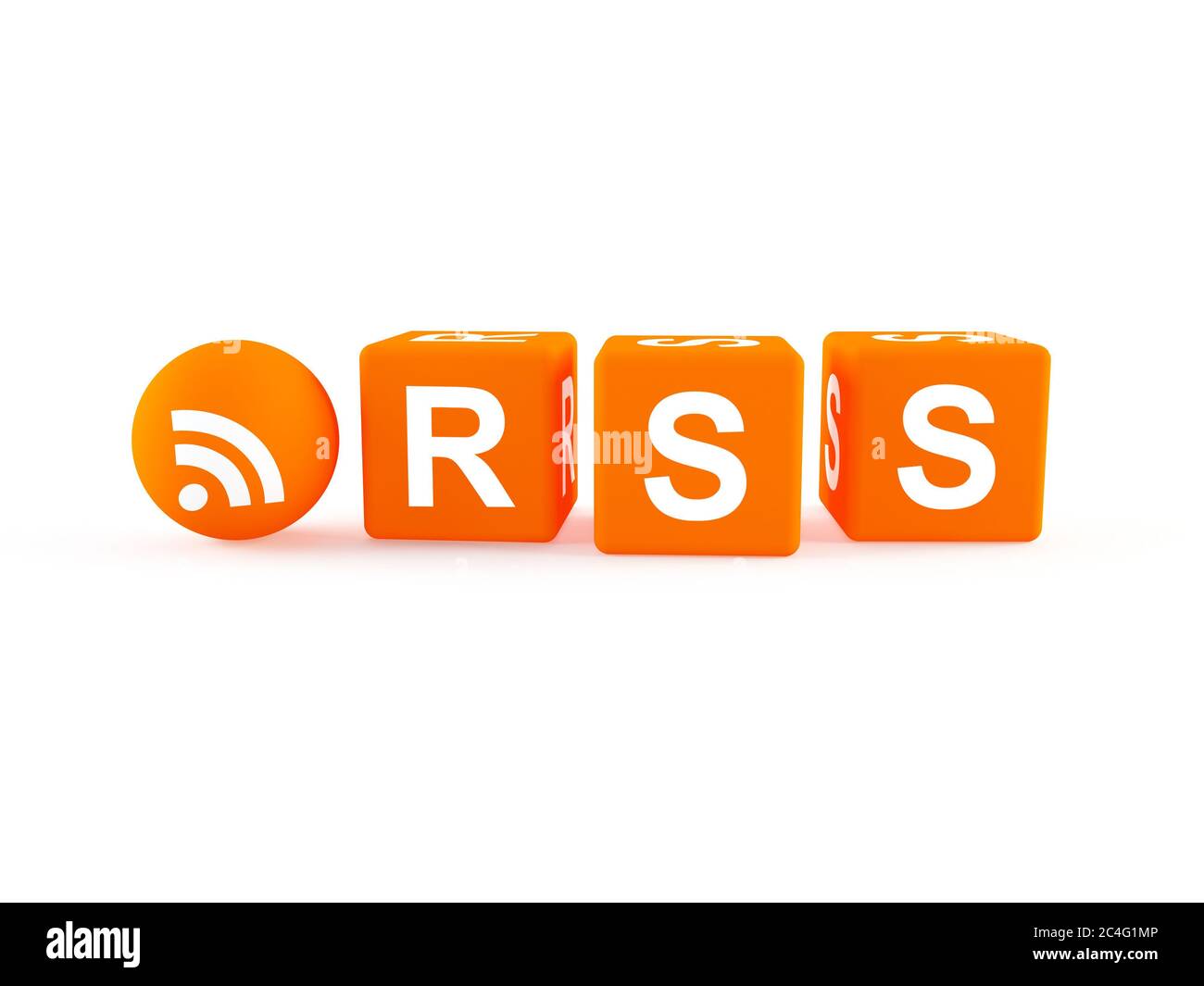 Icona RSS Web Foto Stock
