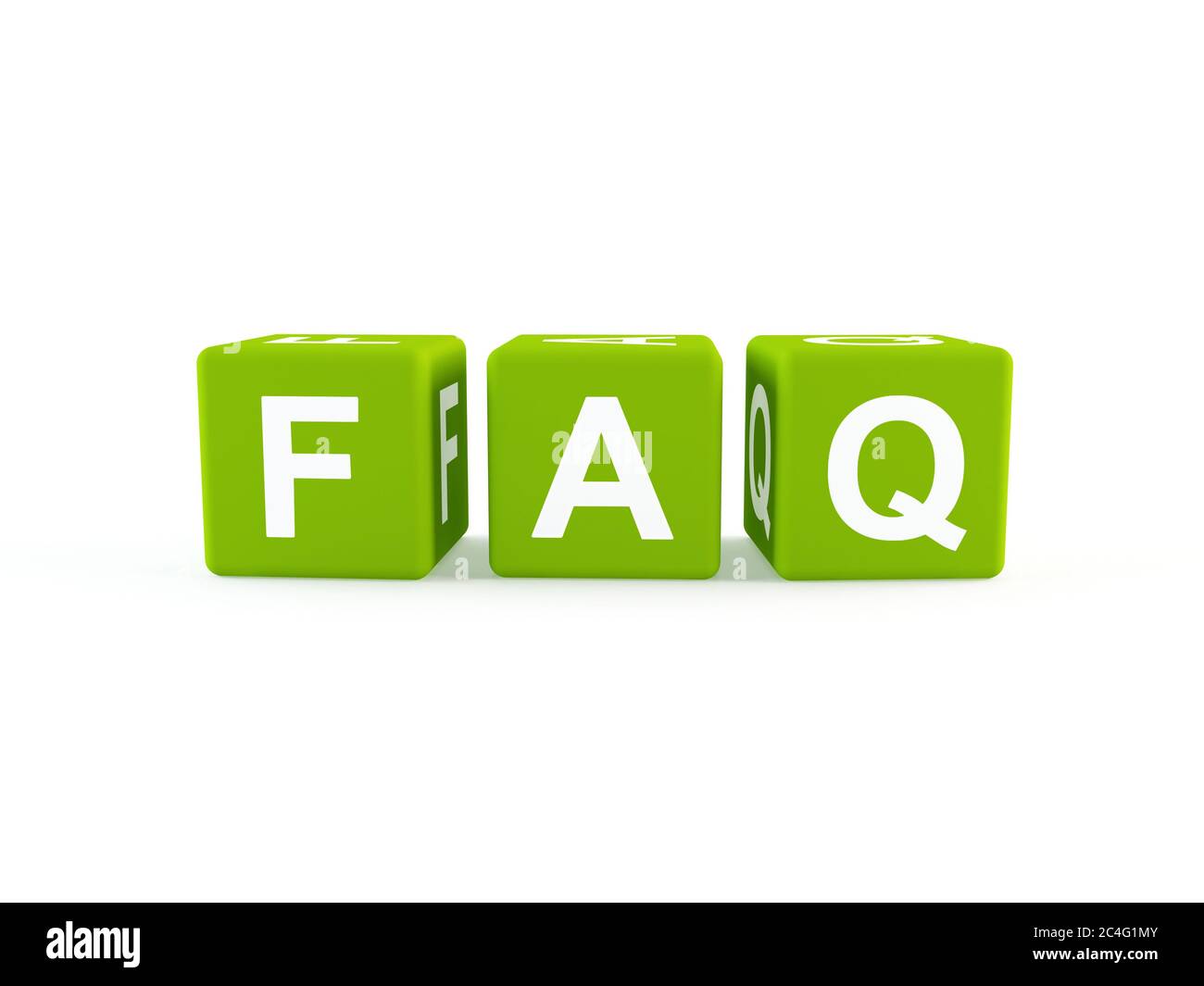 Icona Web FAQ Foto Stock
