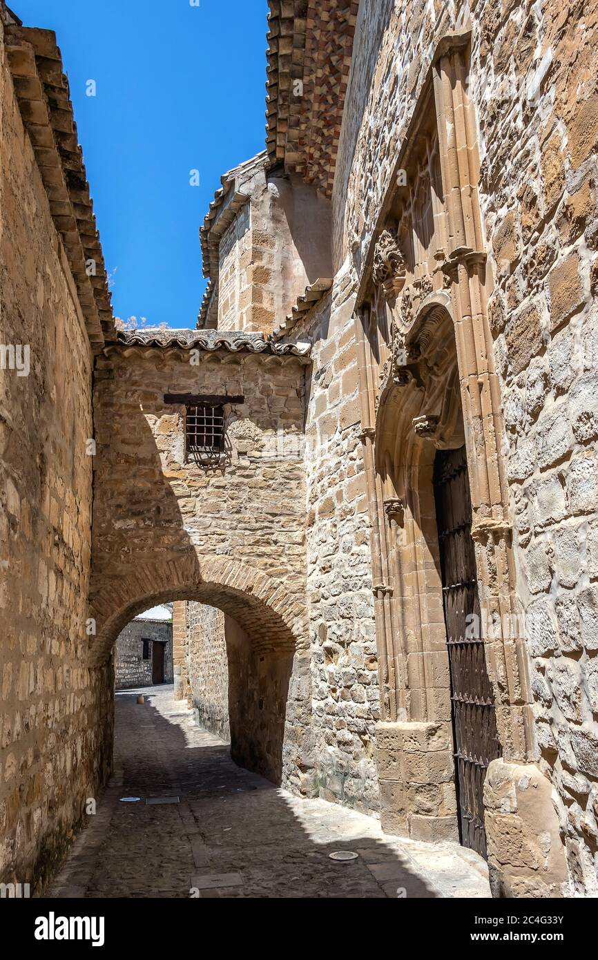 Vecchia città medievale di Baeza, Jaen, Spagna. Foto Stock