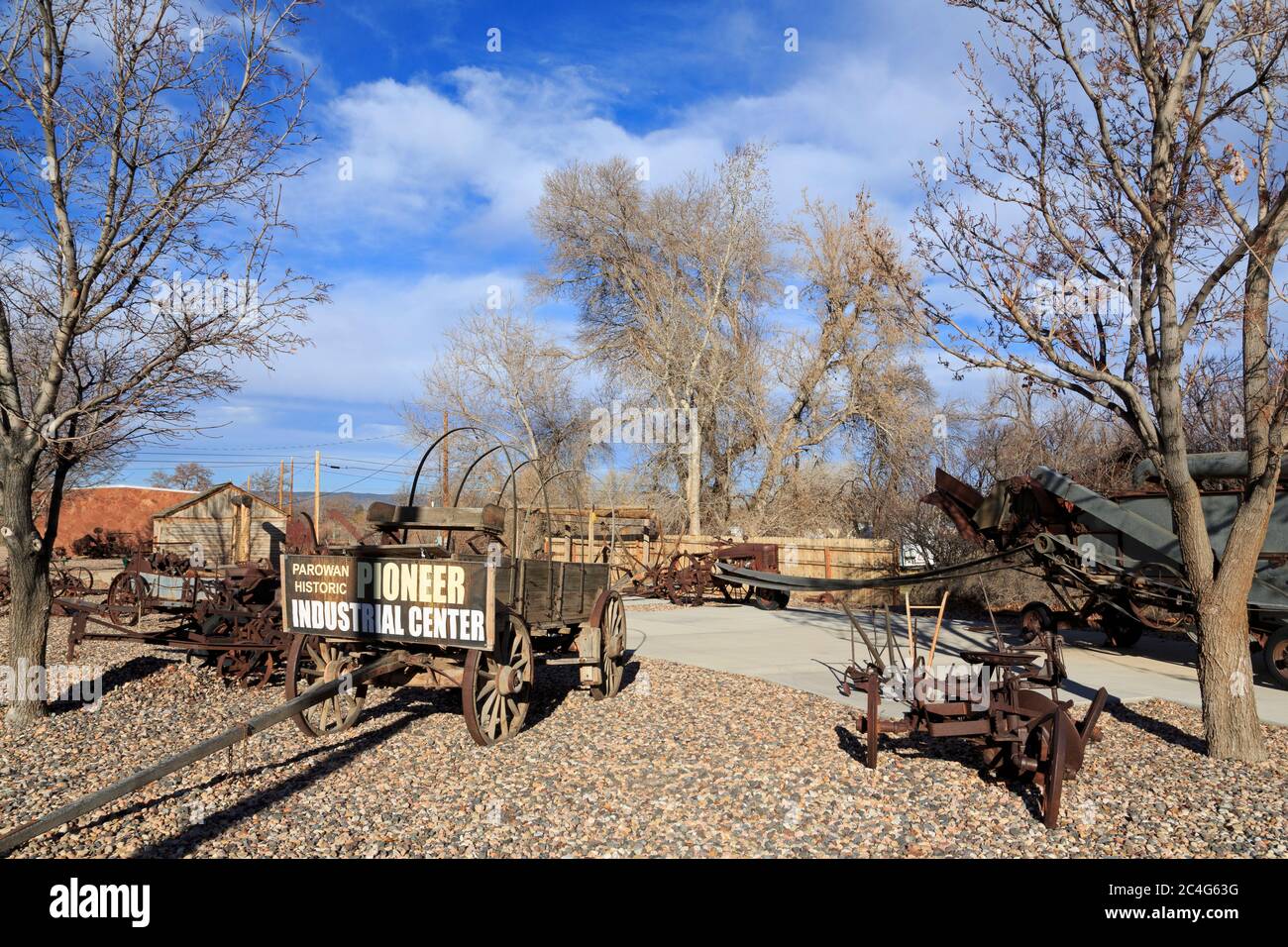 Pioneer Industrial Center Museum, Parowan, Utah, USA Foto Stock