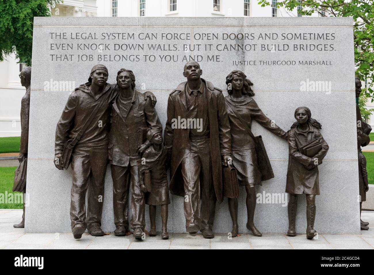 Civil Rights Memorial, state Capitol, Richmond, Virginia, USA Foto Stock