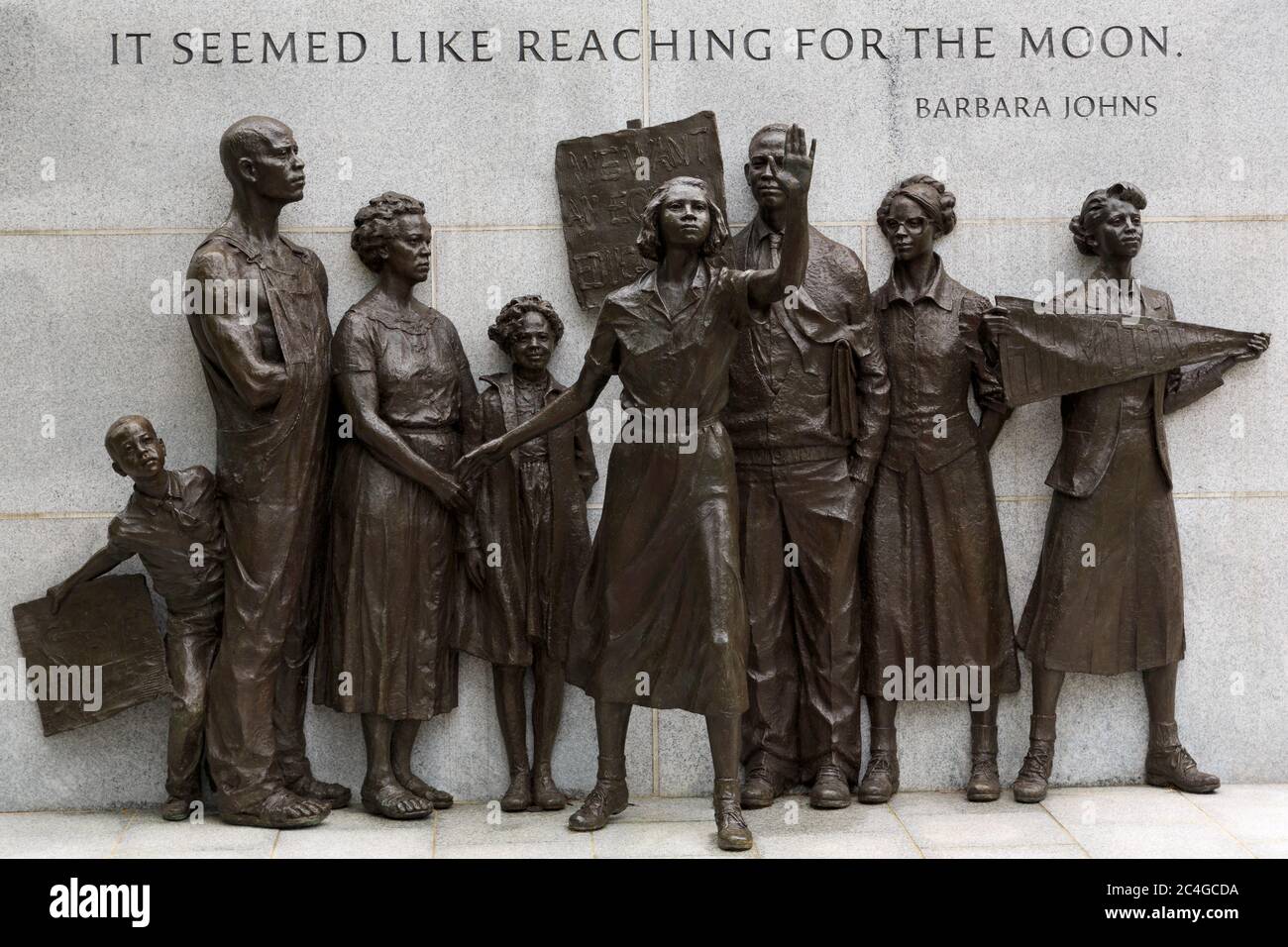 Civil Rights Memorial, state Capitol, Richmond, Virginia, USA Foto Stock