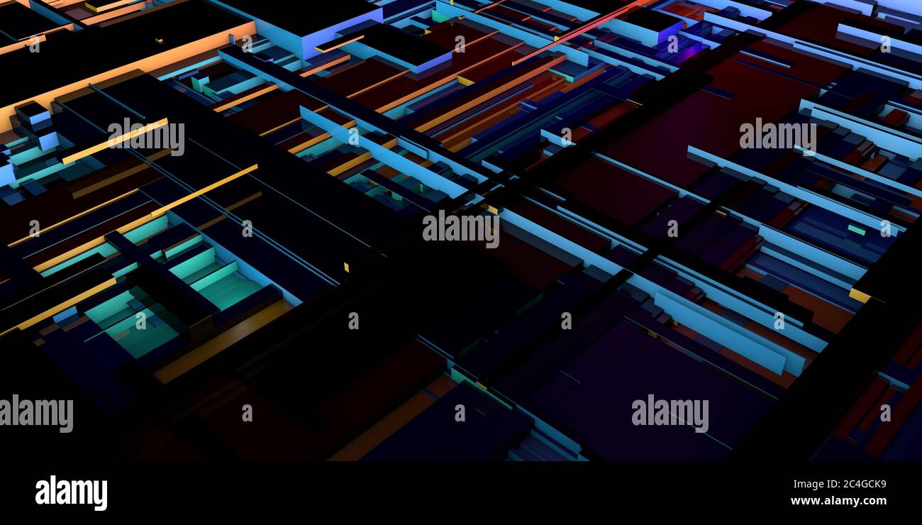 Progettazione Di Circuiti Integrati Per L'Industria Dei Componenti Elettronici Foto Stock