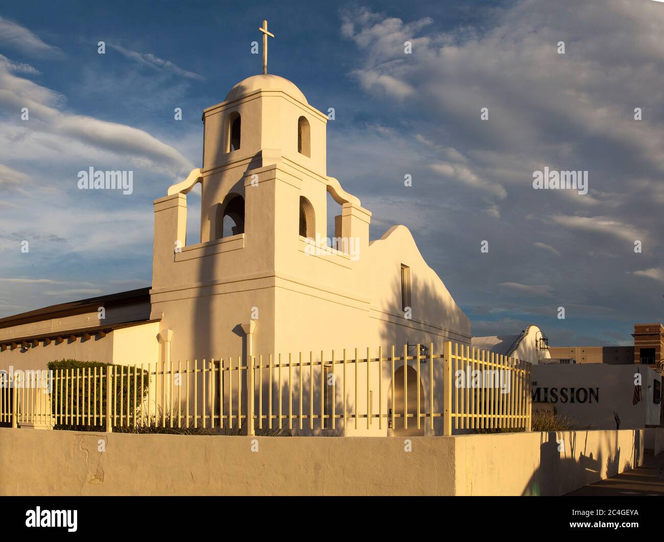 Old Adobe Mission Scottsdale Arizona Foto Stock