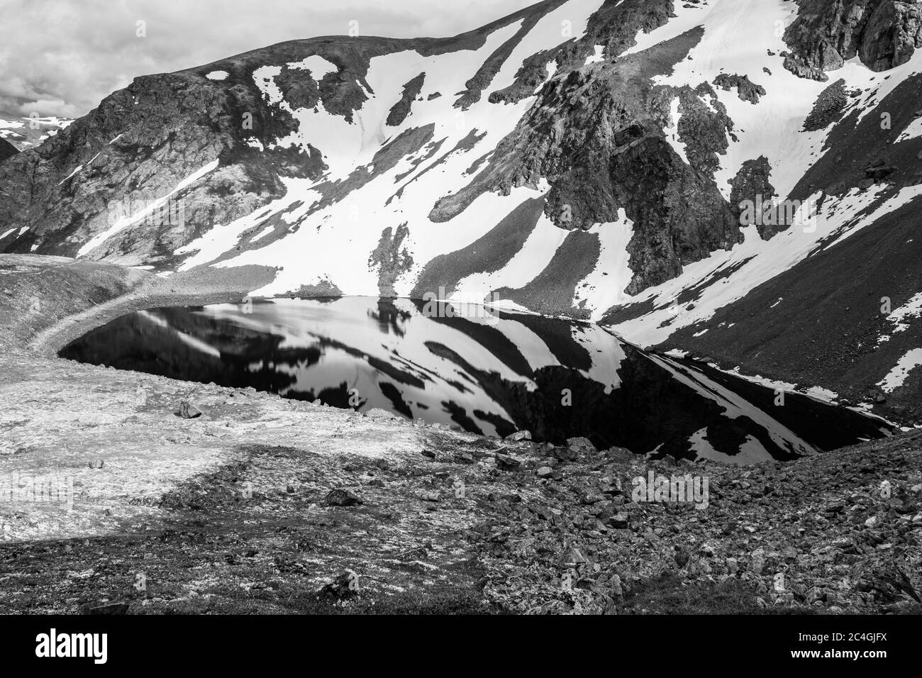 Test Rorschach sulle piste di o'Malley Peak Foto Stock