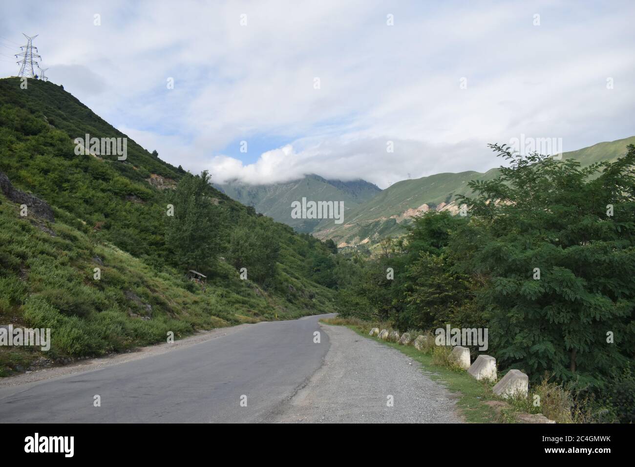 Bella vista a Kashmir Valley, India. Foto Stock