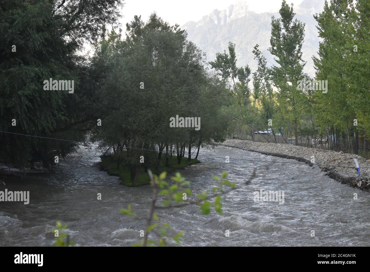 Bella vista a Kashmir Valley, India. Foto Stock
