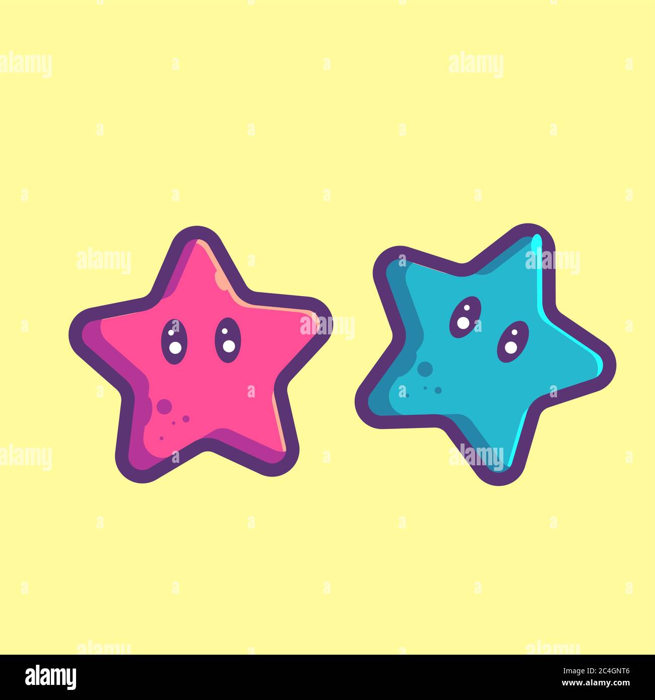 icona vettore starfish. concetto di icona estiva Illustrazione Vettoriale