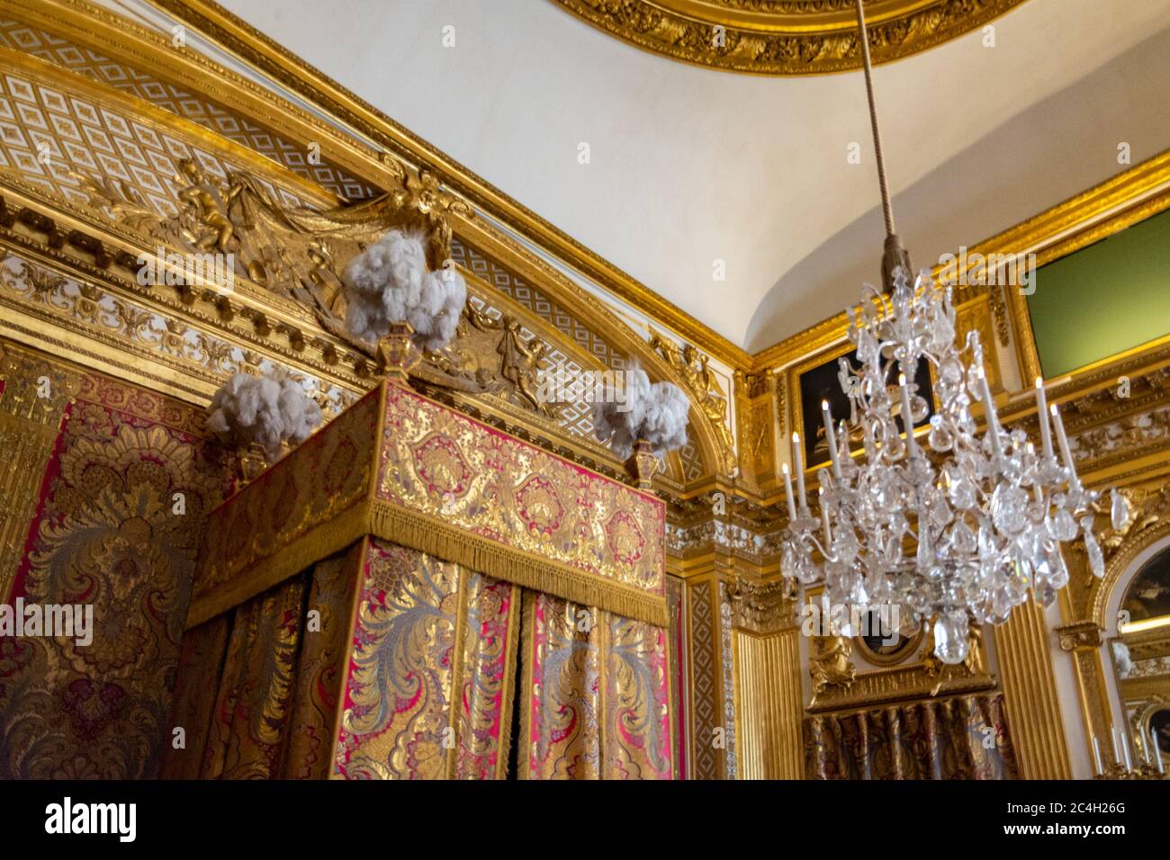 Camera da letto King s a Versailles Foto Stock