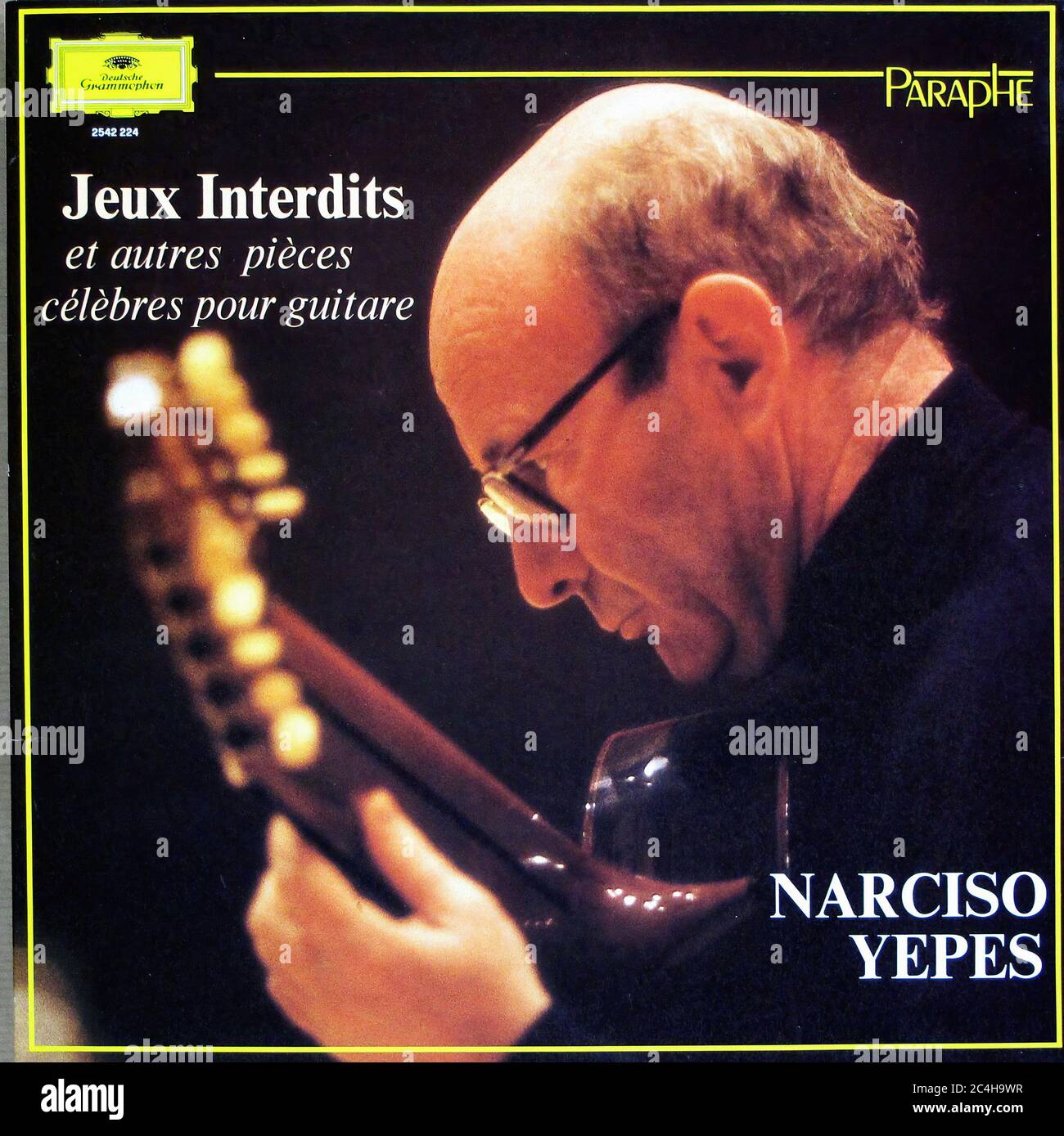 Narciso Yepes Jeux Interdits 12'' LP Vinyl - copertina per dischi d'epoca Foto Stock