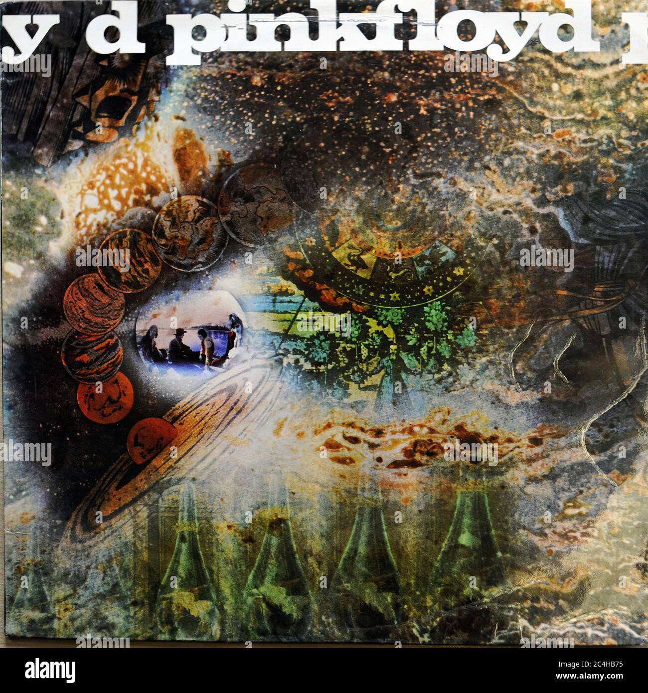 Pink Floyd Saucerful of Secrets Ukgreat 12'' LP Vinyl - copertina vintage Record Foto Stock