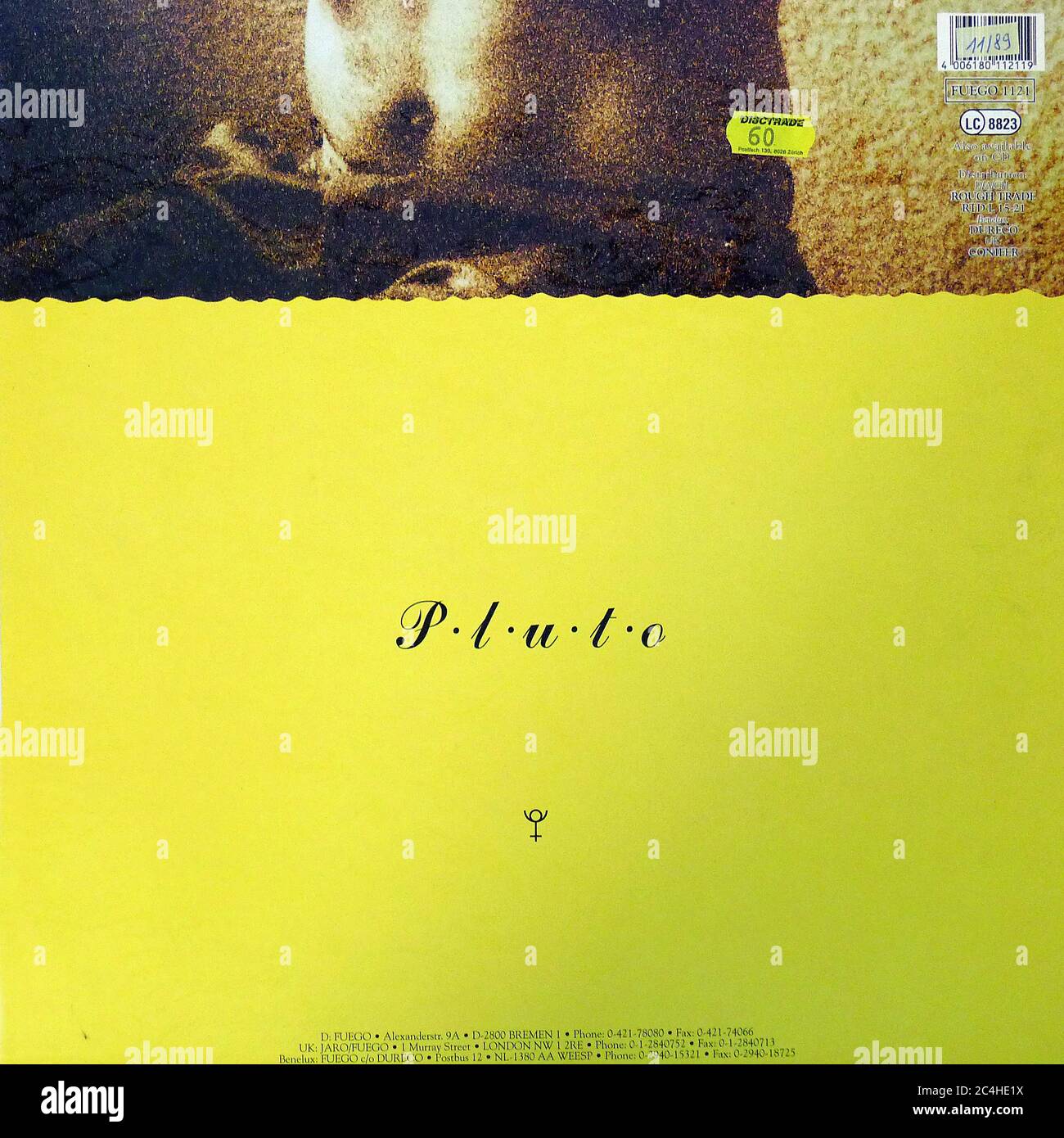 M Passeggiate sull'acqua Pluto P.L.U.TO 12'' LP Vinyl - 01 copertina vintage Foto Stock