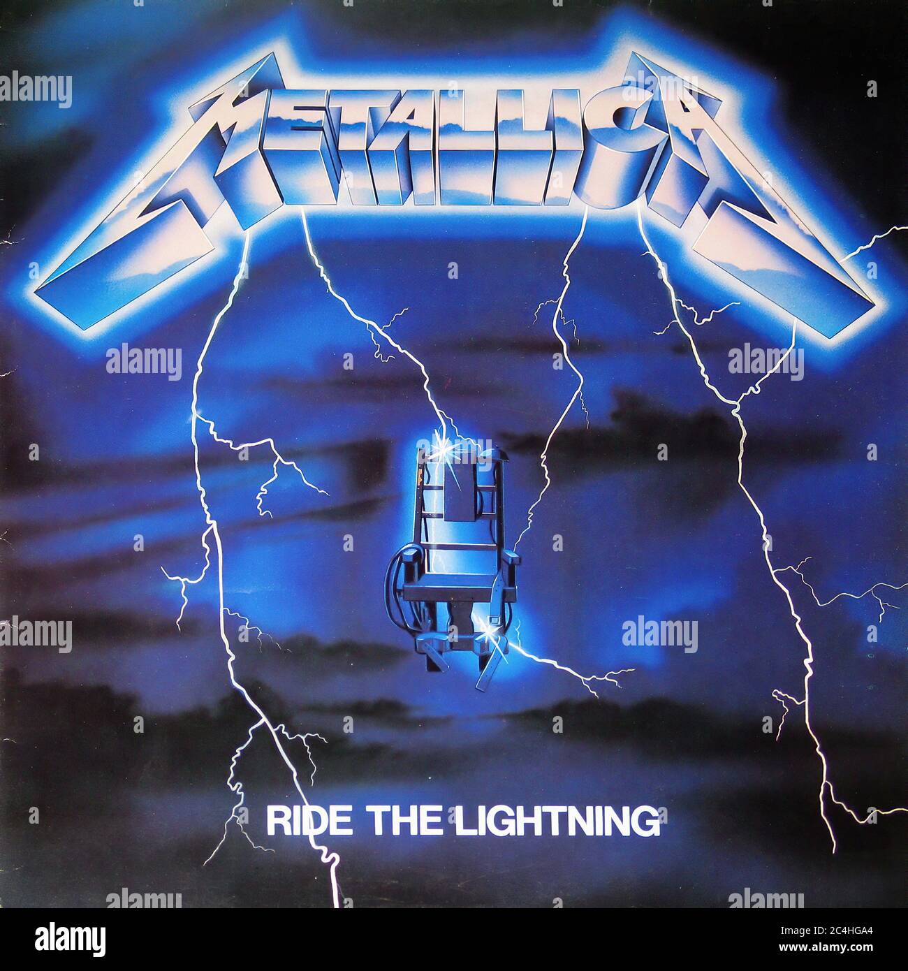 Metallica Ride The Lightning 12'' Vinyl LP - copertina vintage Foto stock -  Alamy
