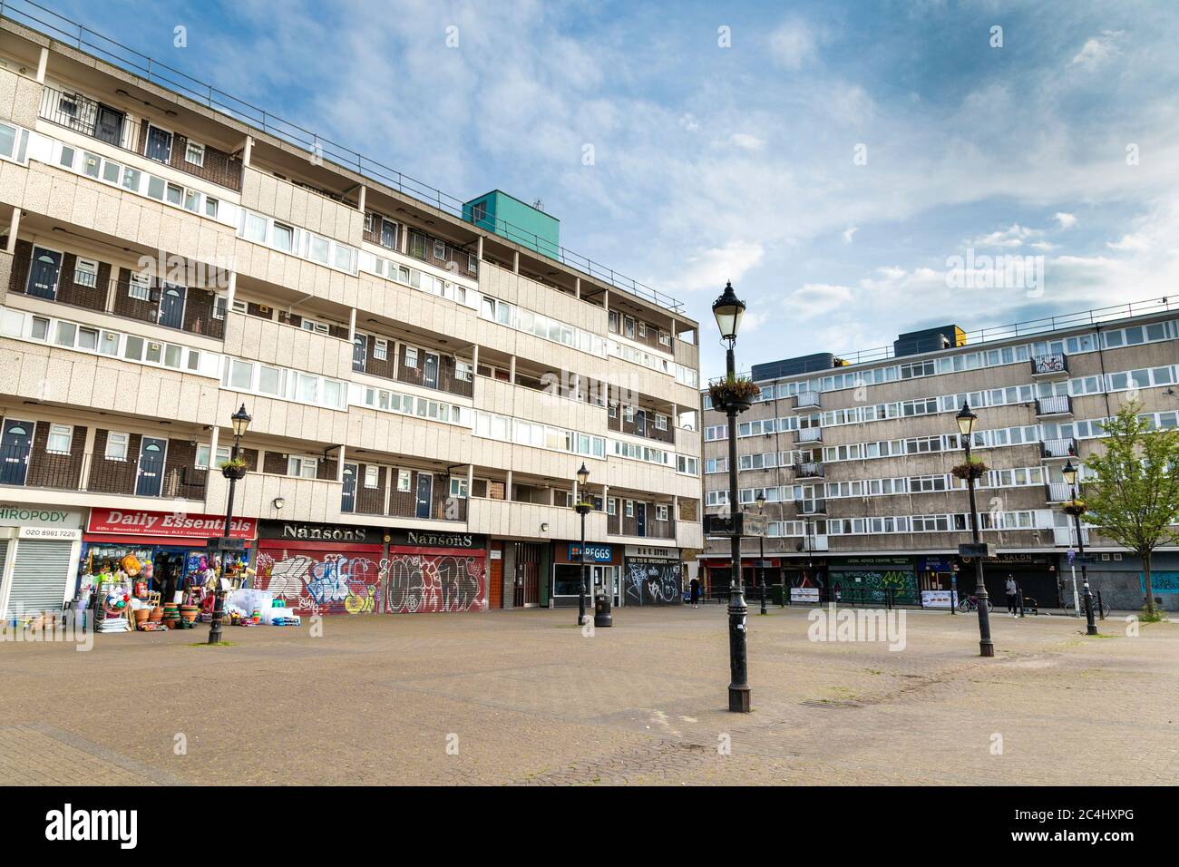 Globe Town Market Square, Londra, Regno Unito Foto Stock