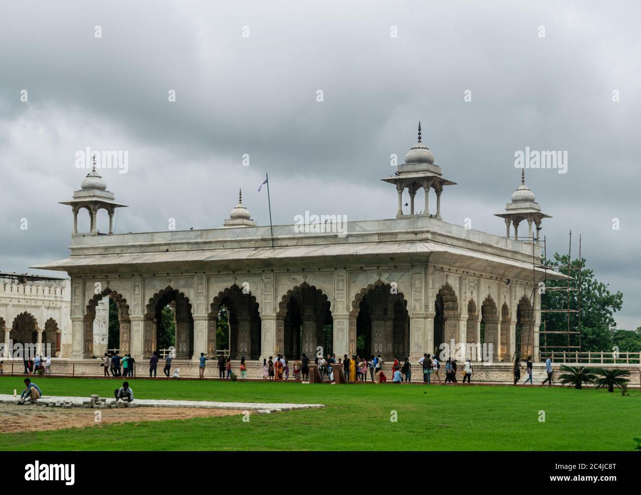 Dewan-i-khash, Forte Rosso, Delhi, India- una vista da una diversa angolazione Foto Stock