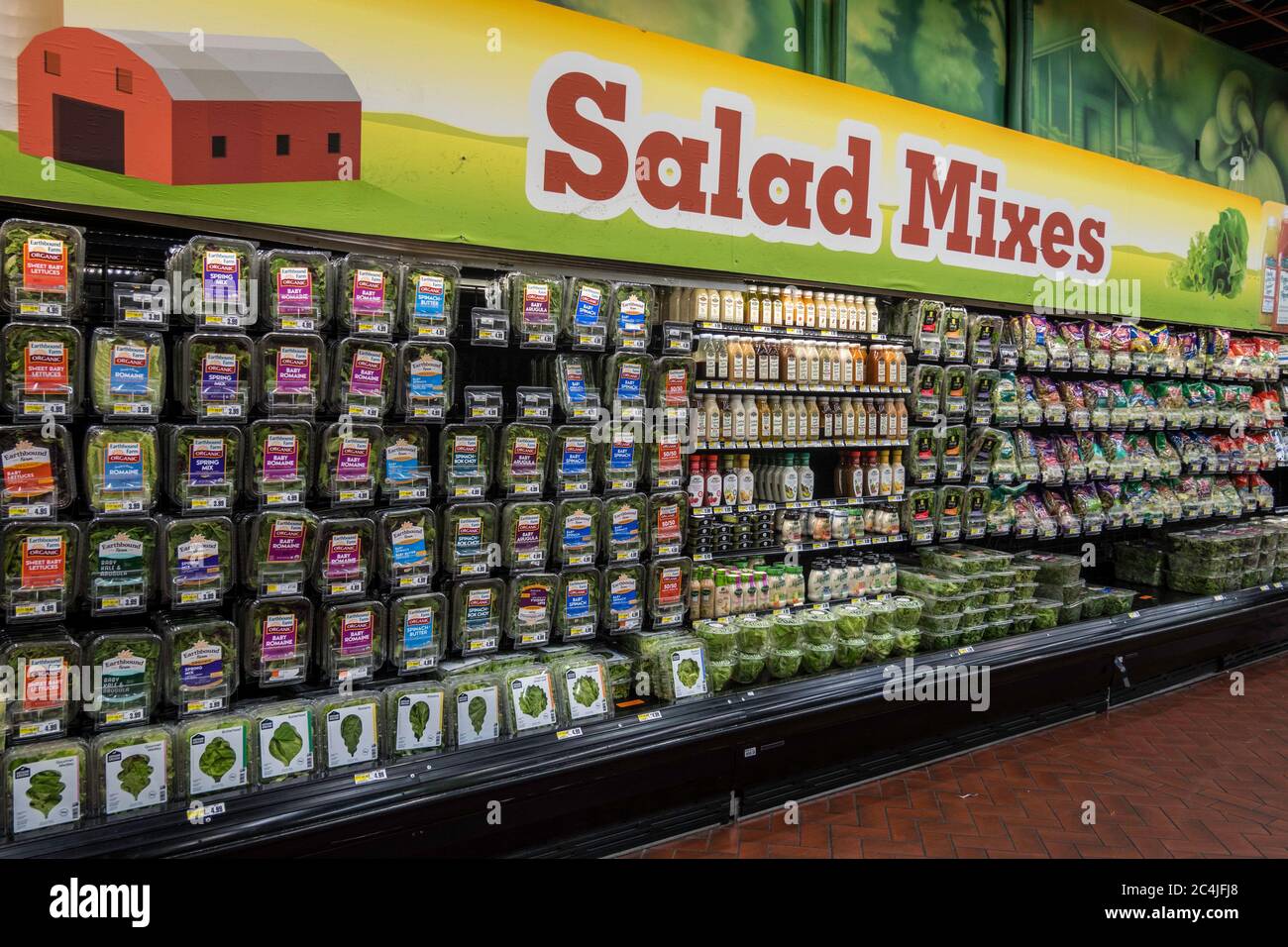 Produzione Sezione, Fairway Super Market, New York City, Stati Uniti Foto Stock