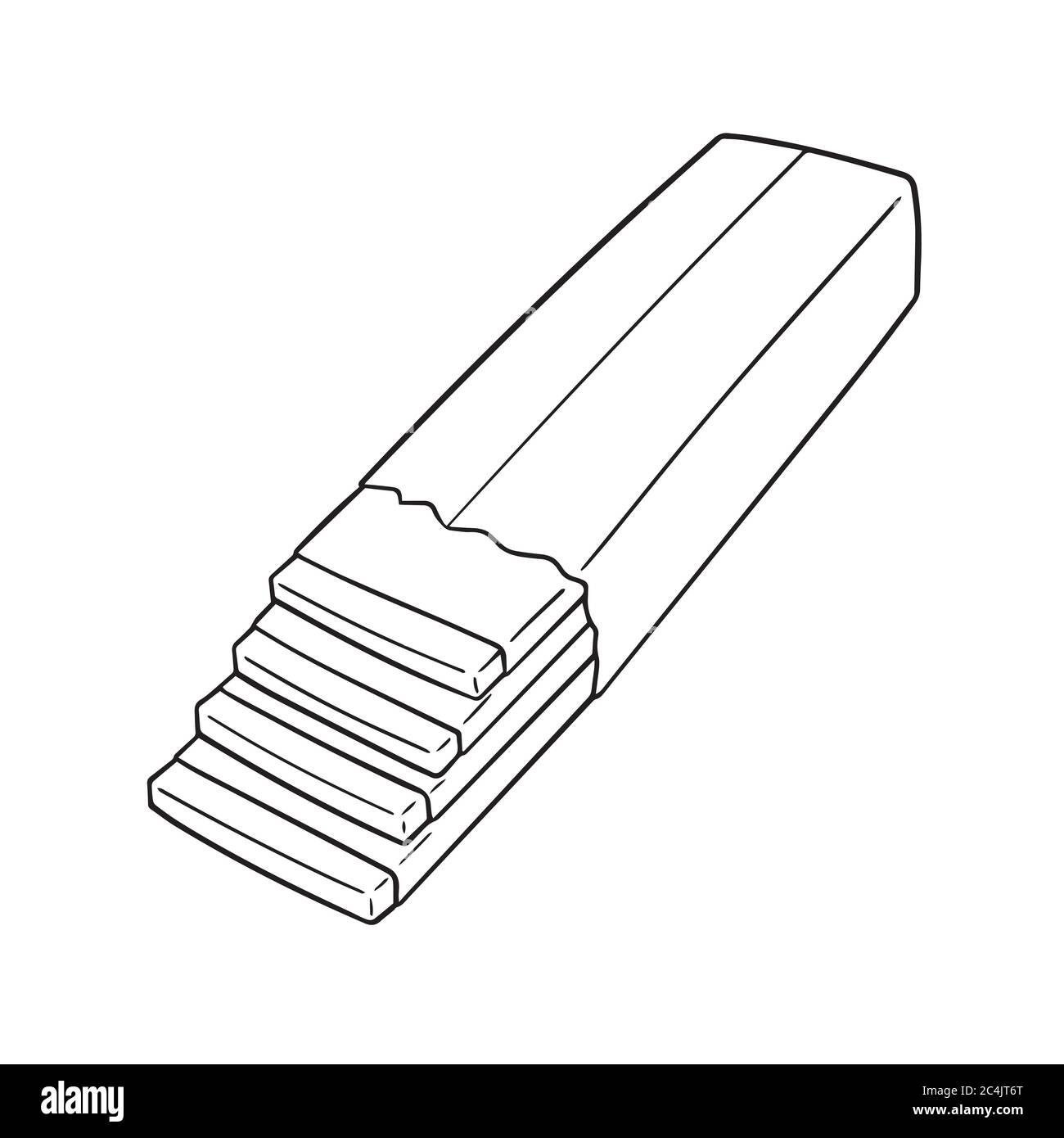 vettore di gomma da bolle Illustrazione Vettoriale