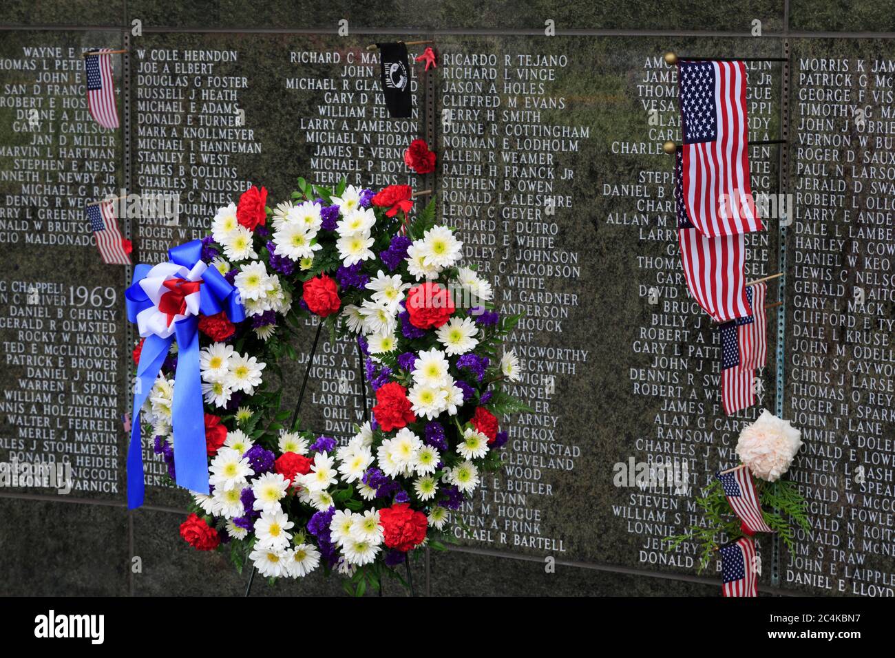 Vietnam War Memorial, state Capitol, Olympia, Washington state, USA Foto Stock