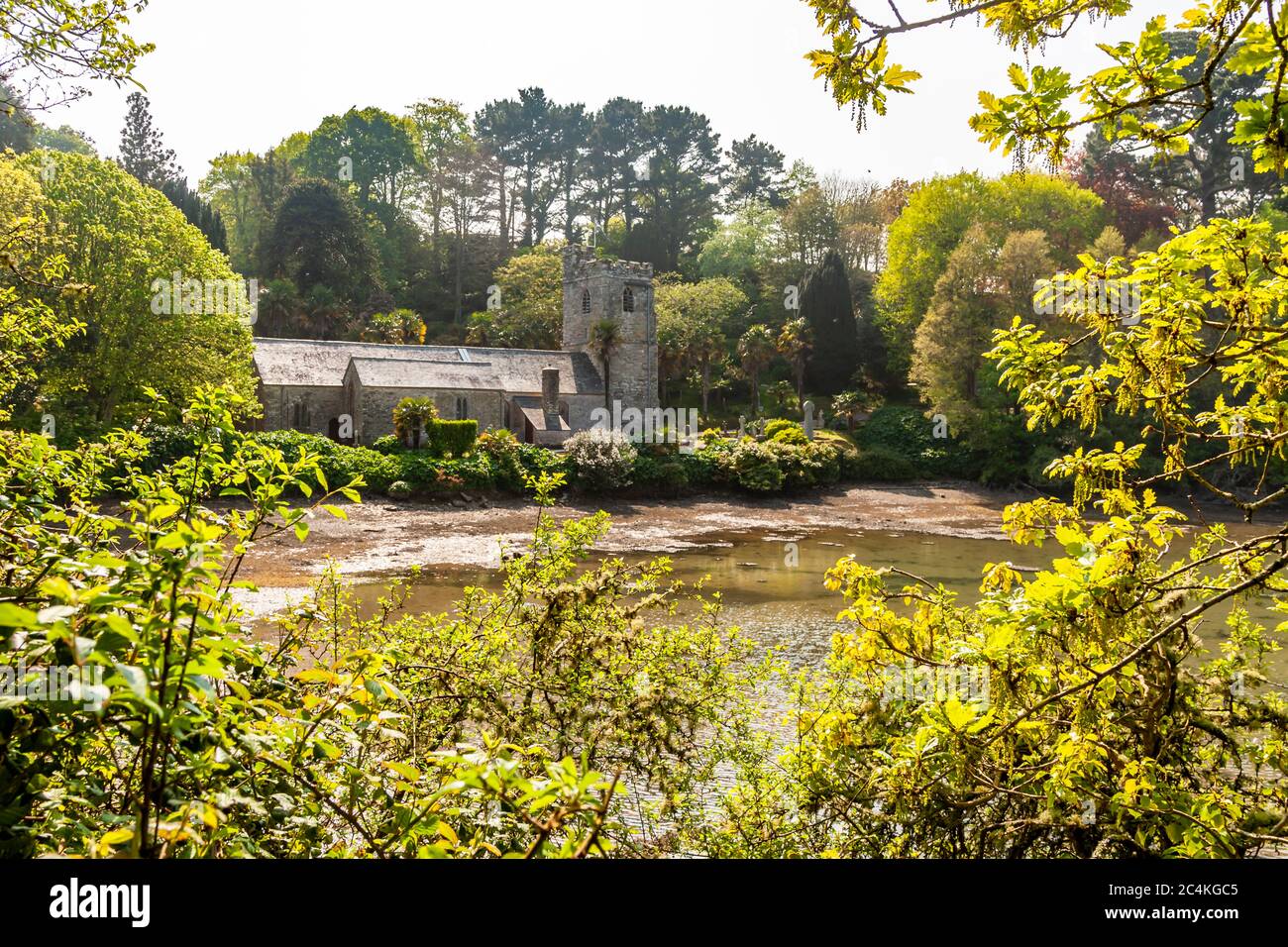 St Just's Church, Lower Castle Road, St. Mawes, Cornovaglia, Regno Unito, Inghilterra Foto Stock